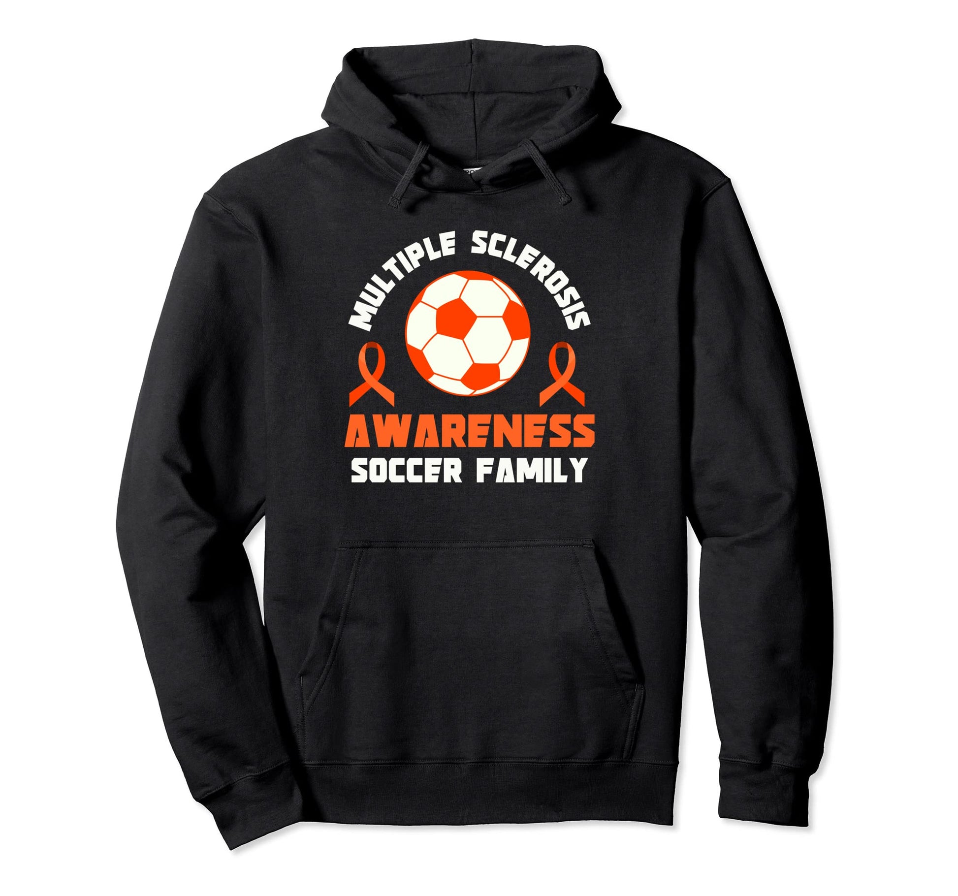 Multiple Sclerosis Awareness Soccer Hoodie - Graphic Print Men Women - T-Shirt, Sweatshirt, Hoodie