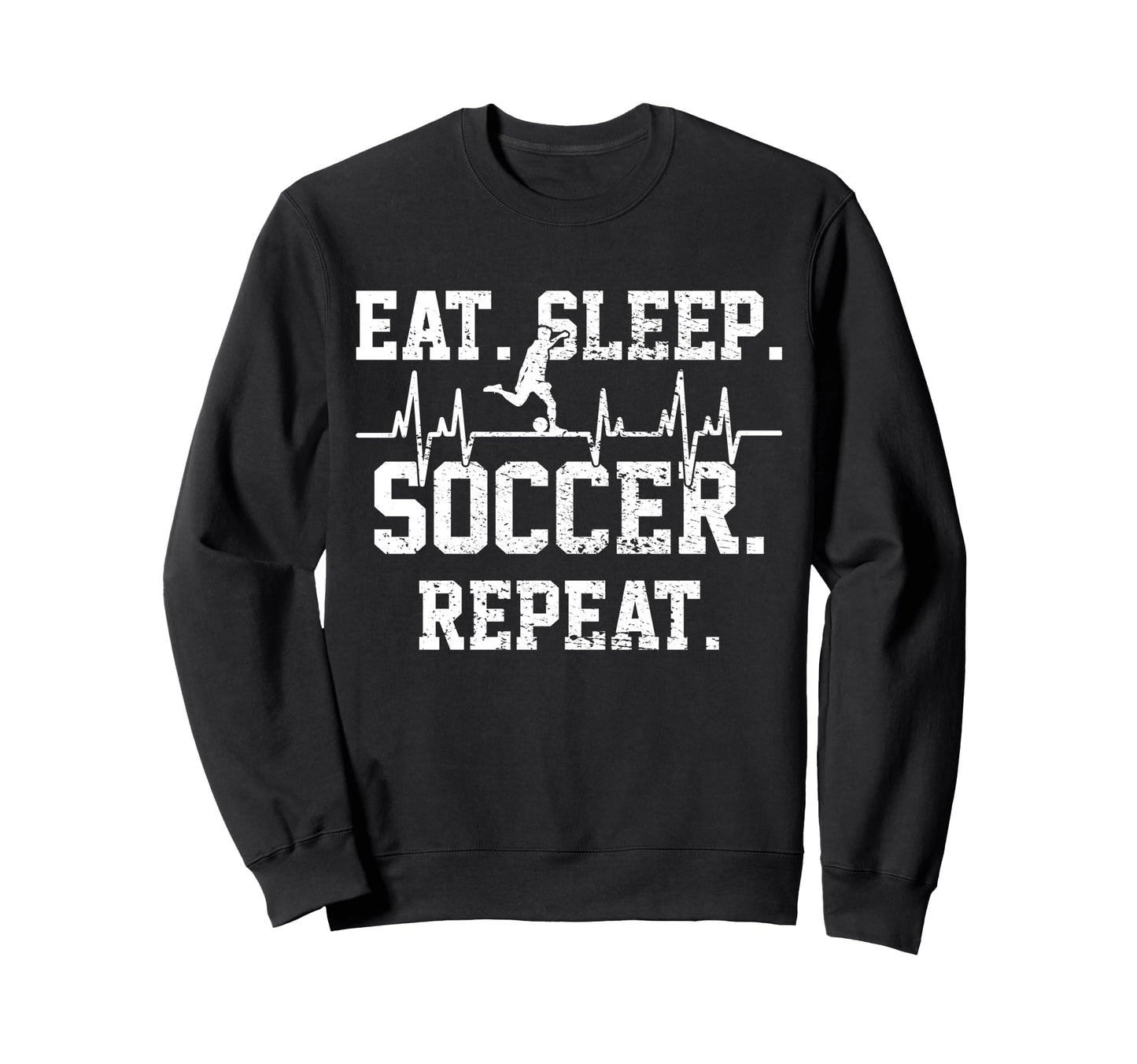 Soccer Football Player Heartbeat Gift Sweatshirt - Custom Art Print Unisex - T-Shirt, Sweatshirt, Hoodie