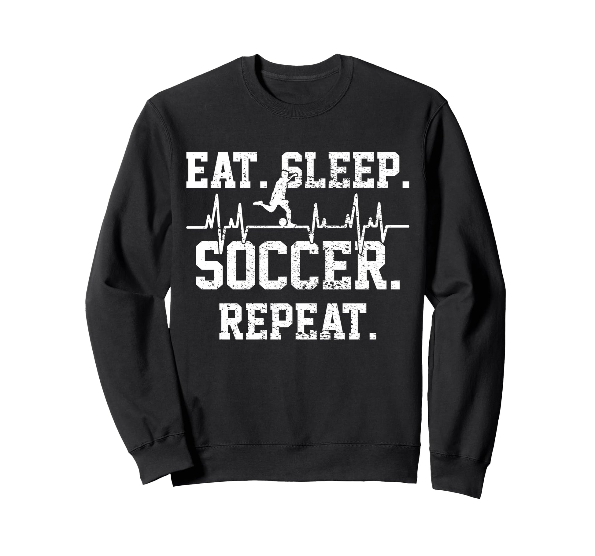 Soccer Football Player Heartbeat Gift Sweatshirt - Custom Art Print Unisex - T-Shirt, Sweatshirt, Hoodie