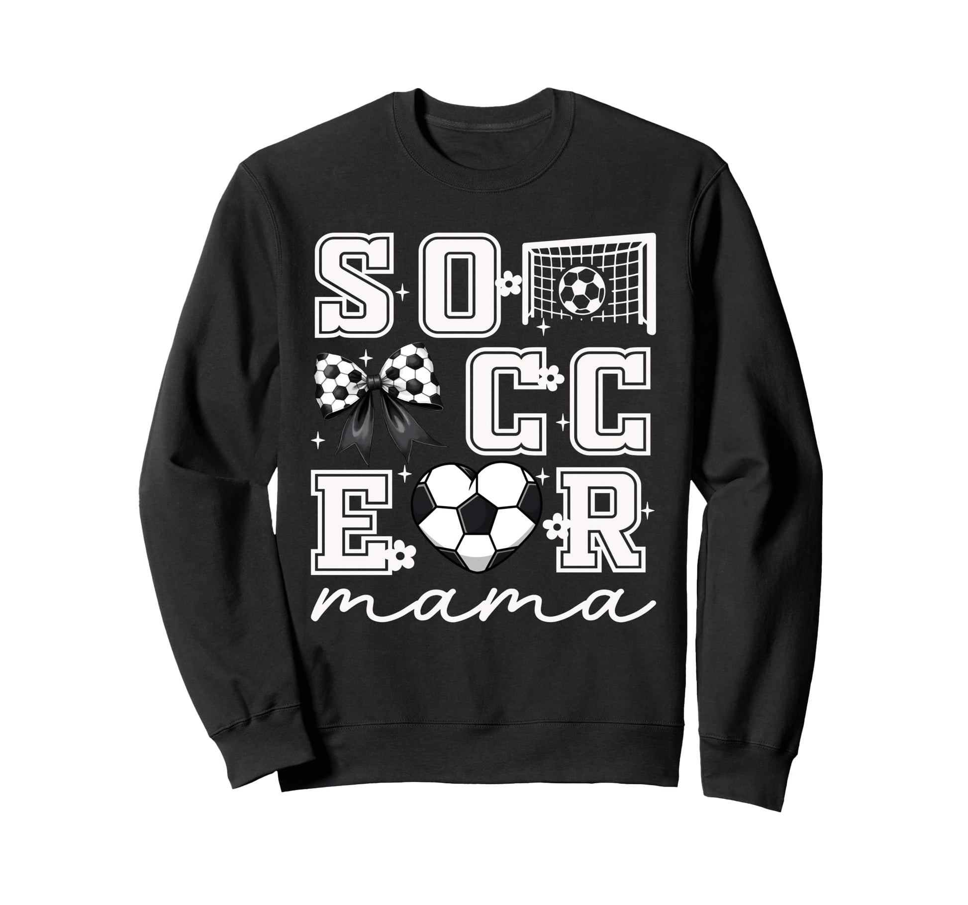 Soccer Mama Coquette Bow Funny Soccer Sweatshirt - Minimalist Print Unisex - T-Shirt, Sweatshirt, Hoodie