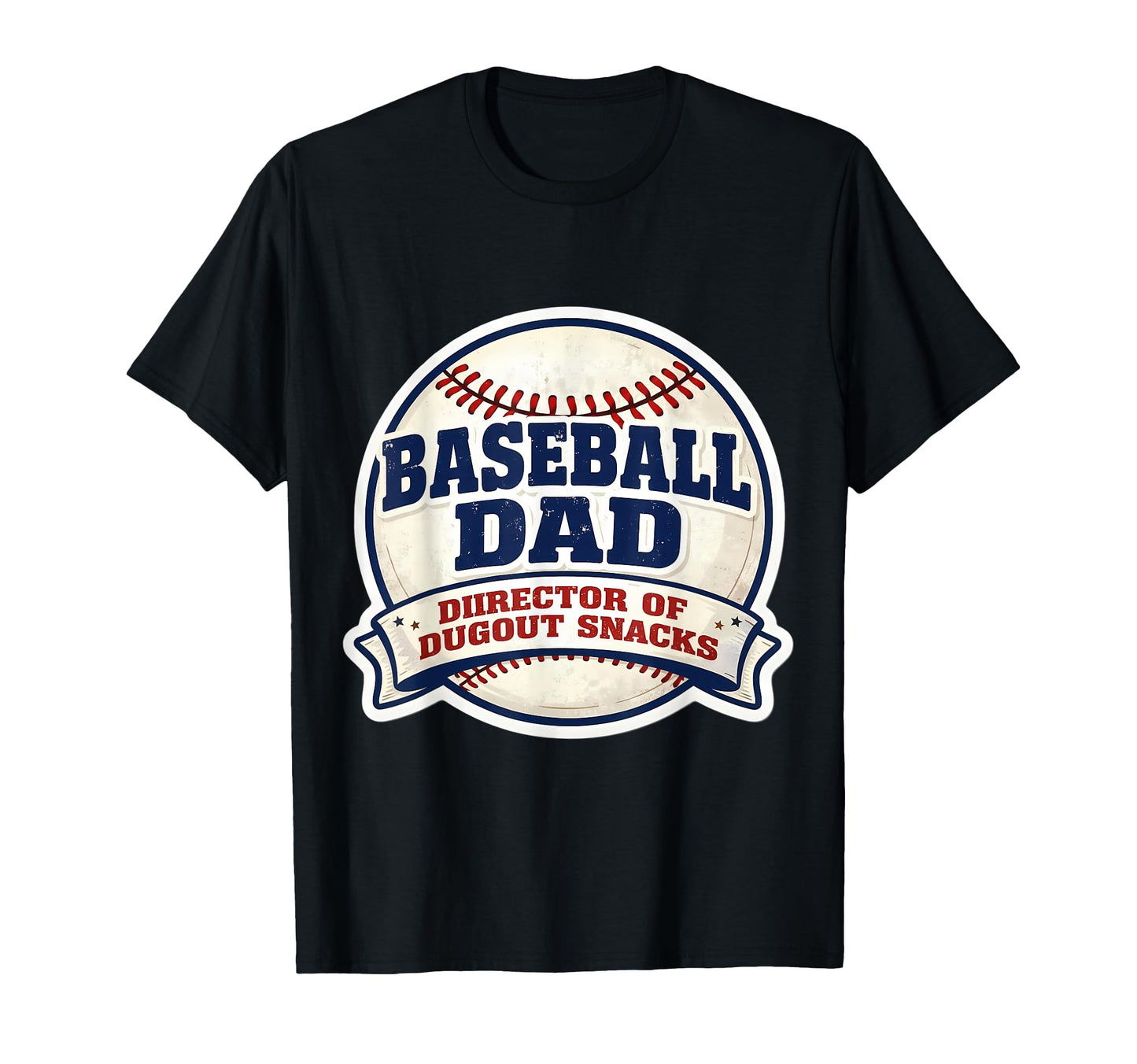 Baseball Dad Director Dugout Snacks T-Shirt - Custom Art Print Unisex - T-Shirt, Sweatshirt, Hoodie