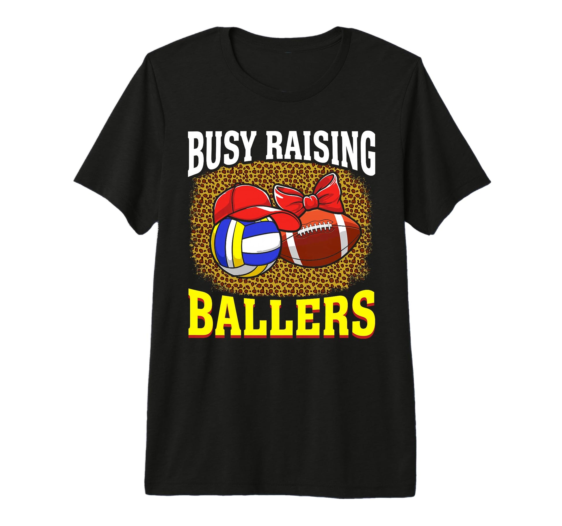 Busy Raising Ballers Volleyball T-Shirt - Trendy Graphic Men Women - T-Shirt, Sweatshirt, Hoodie