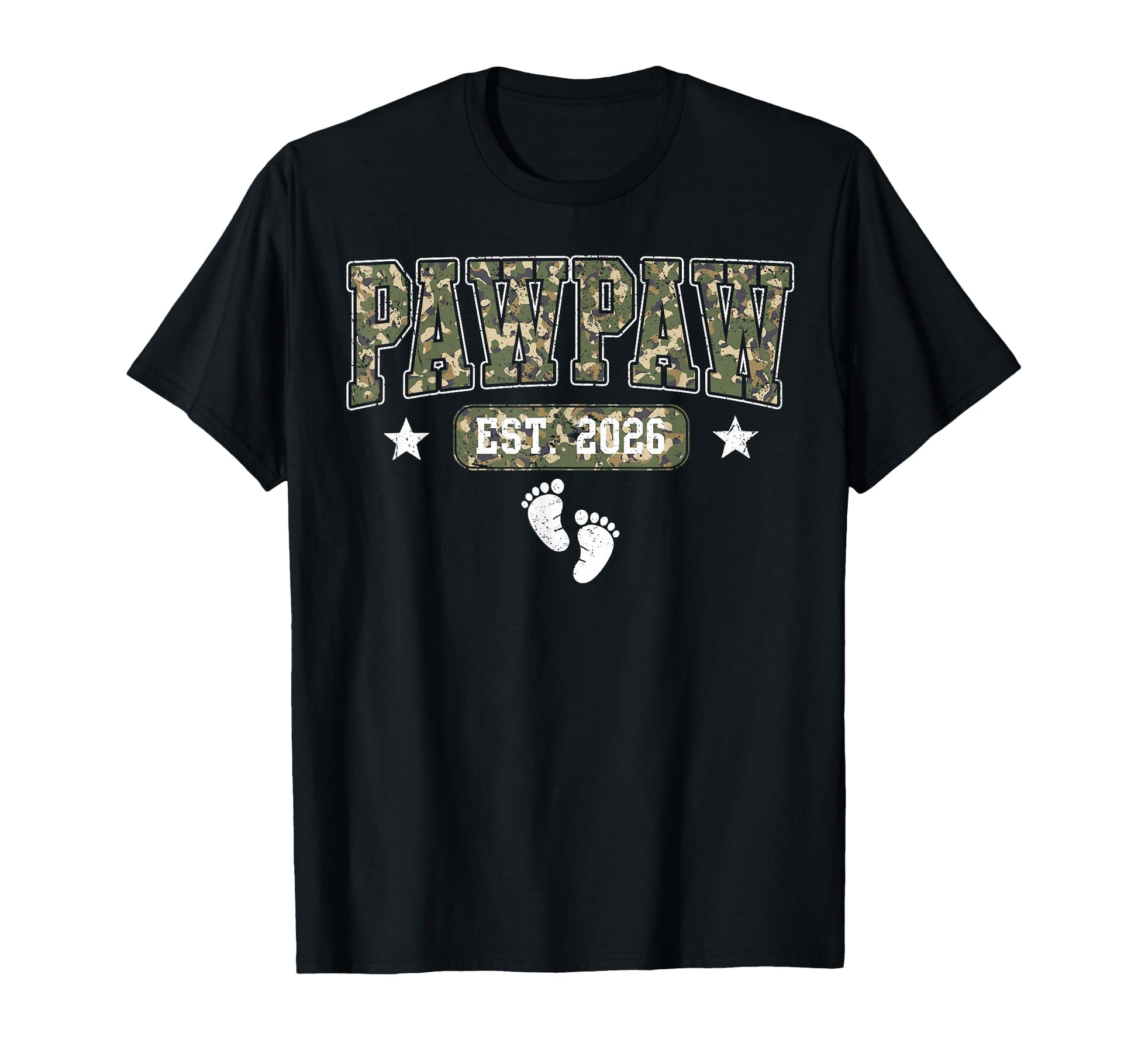 Pawpaw Est 2026 Camouflage Fathers T-Shirt - Fun Novelty Design Men Women - T-Shirt, Sweatshirt, Hoodie