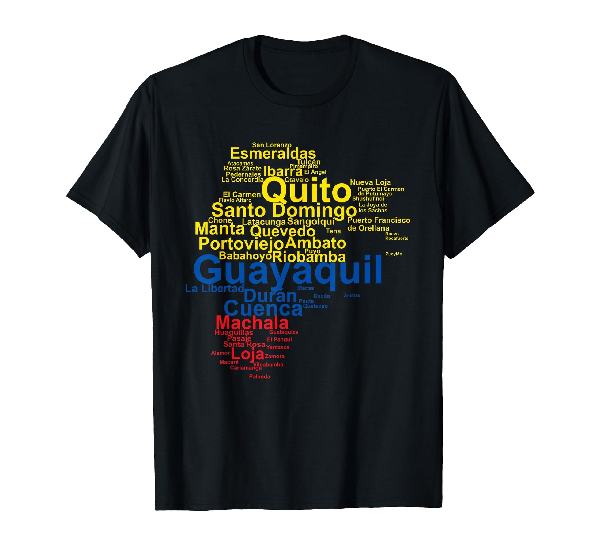 Ecuador Flag Latino Ecuador Outline T-Shirt - Graphic Print Men Women - T-Shirt, Sweatshirt, Hoodie