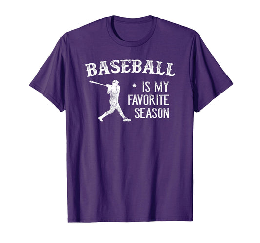 Baseball Favorite Season T-Shirt - Graphic Print for Adults - T-Shirt, Sweatshirt, Hoodie