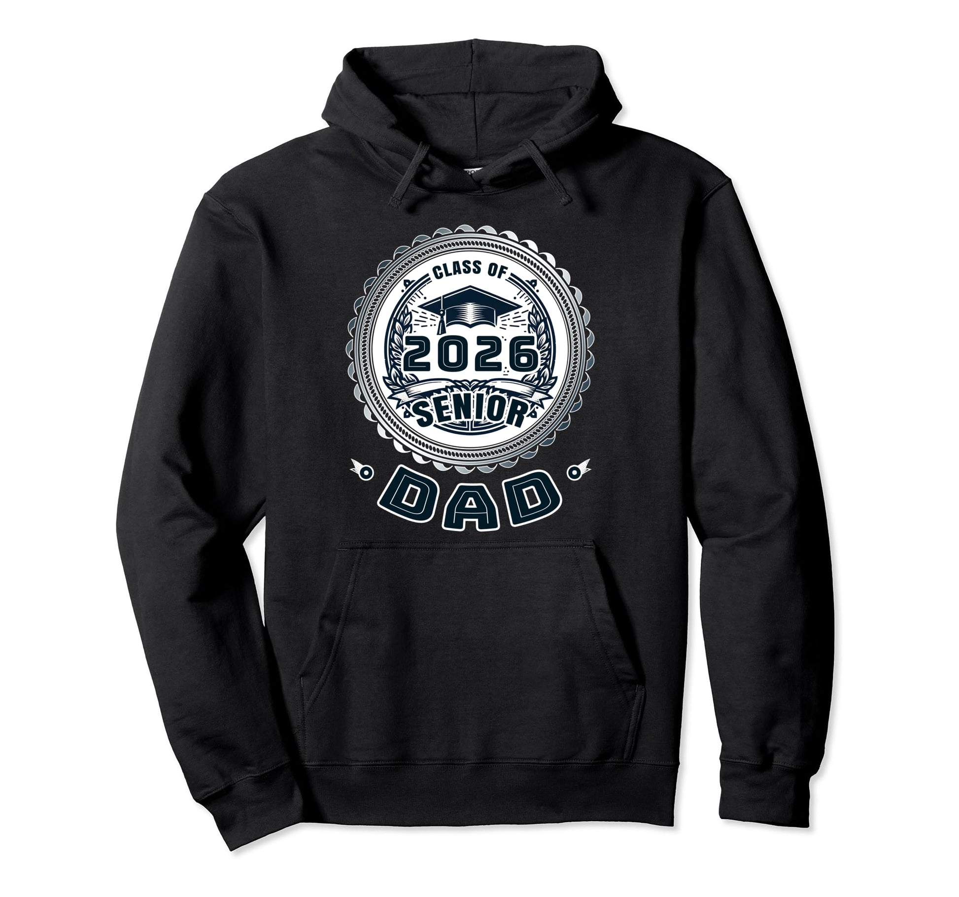 Proud Dad Class 2026 Dad 2026 Hoodie - Minimalist Print for Adults - T-Shirt, Sweatshirt, Hoodie