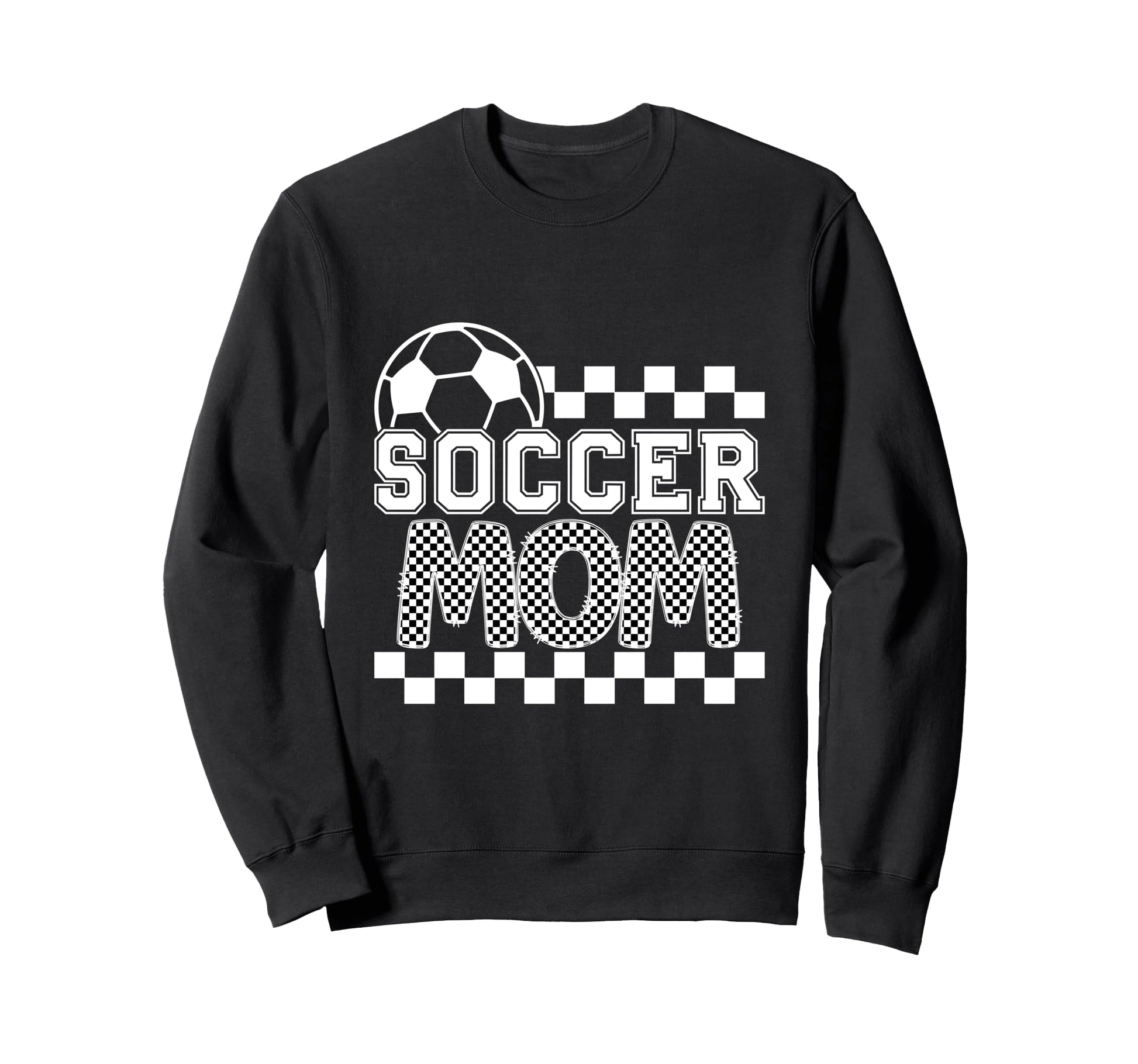 Soccer Mom Checker Checkered Sweatshirt - Custom Art Print Men Women - T-Shirt, Sweatshirt, Hoodie