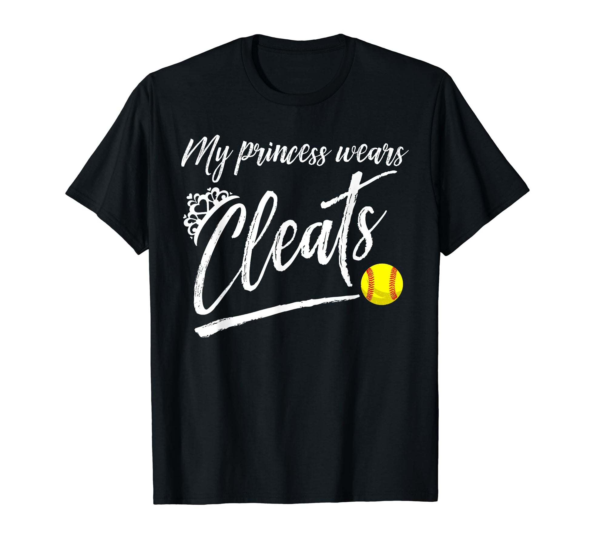 Funny My Princess Wears Cleats Gift T-Shirt - Minimalist Print Unisex - T-Shirt, Sweatshirt, Hoodie