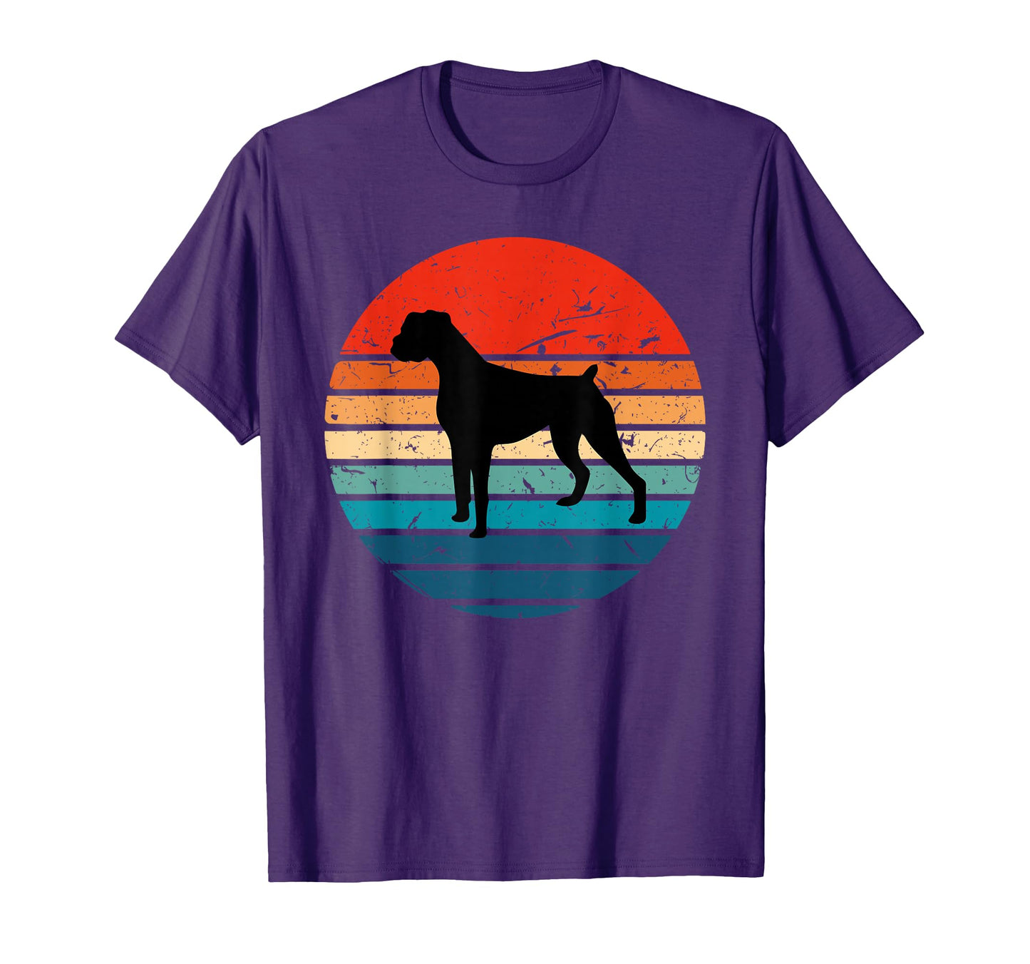 Boxer Dog 70S 80S Silhouette Breed Gift T-Shirt - Streetwear Style Unisex - T-Shirt, Sweatshirt, Hoodie