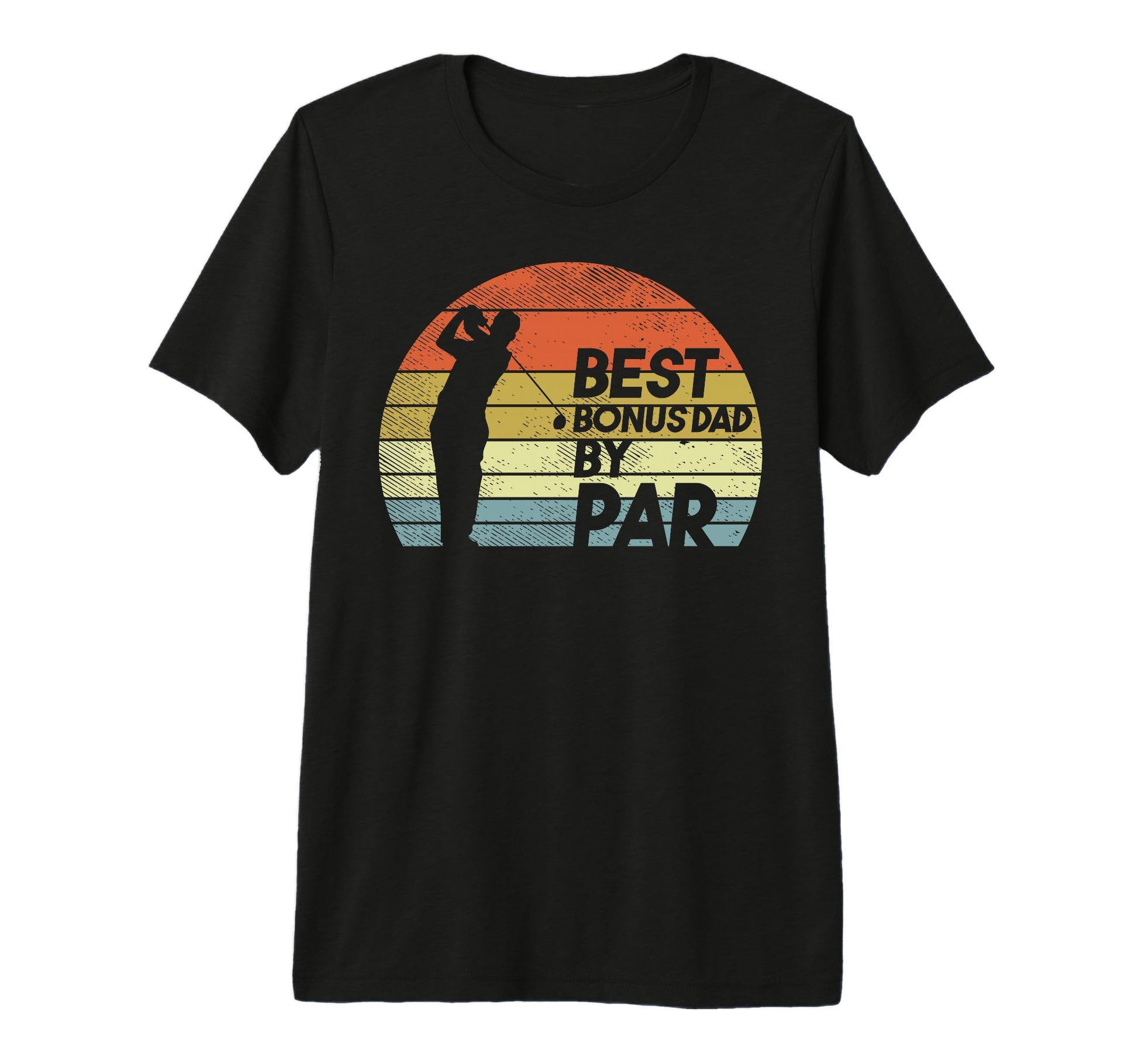 Mens Best Bonus Dad Par Golfing T-Shirt - Aesthetic Graphic for Adults - T-Shirt, Sweatshirt, Hoodie
