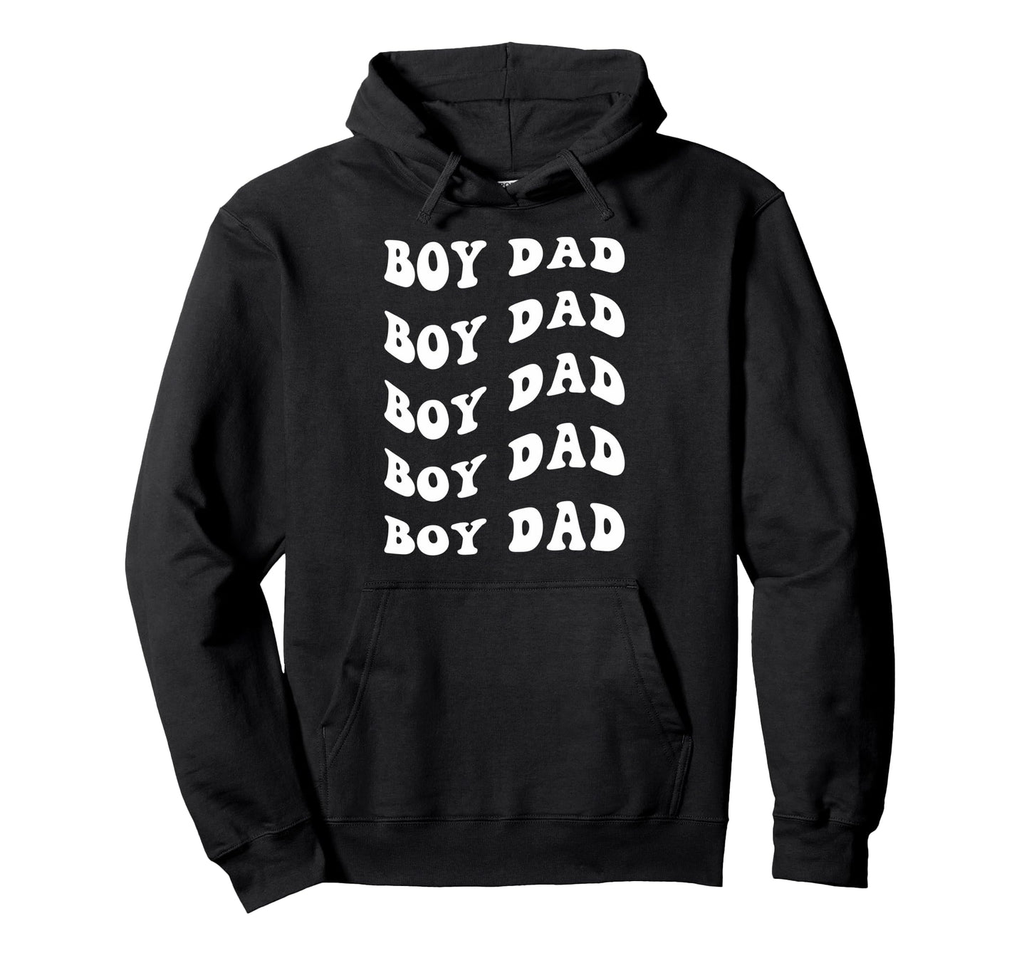 Dad Wavy Text Hoodie - Unique Graphic Men Women - T-Shirt, Sweatshirt, Hoodie
