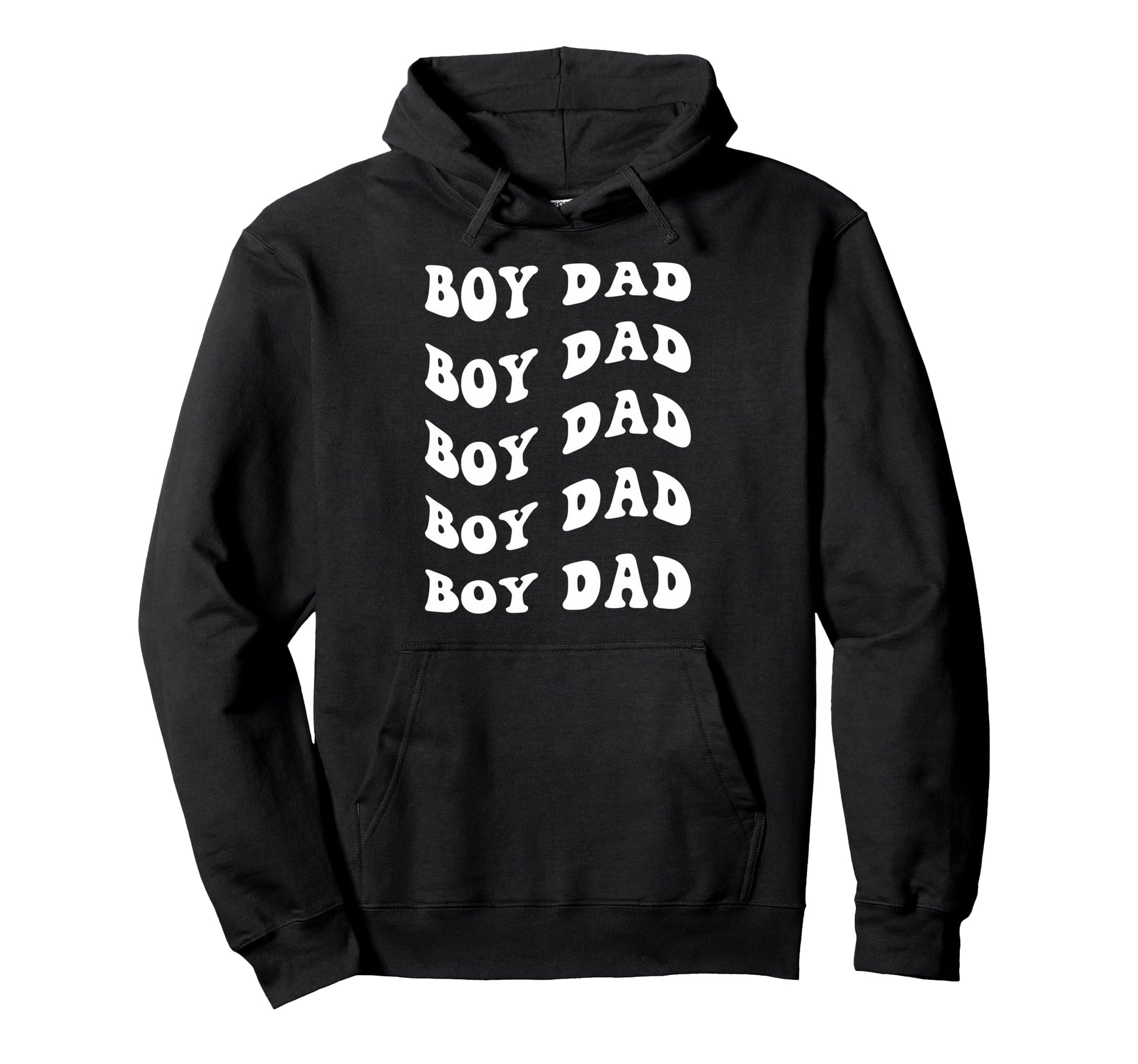 Dad Wavy Text Hoodie - Unique Graphic Men Women - T-Shirt, Sweatshirt, Hoodie