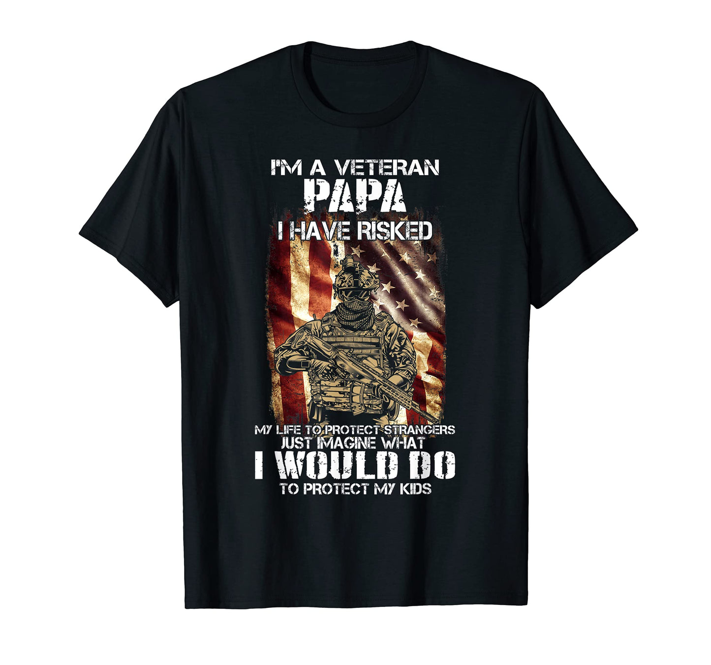 U S Army Veteran Gift Dad Im Papa T-Shirt - Trendy Graphic for Adults - T-Shirt, Sweatshirt, Hoodie
