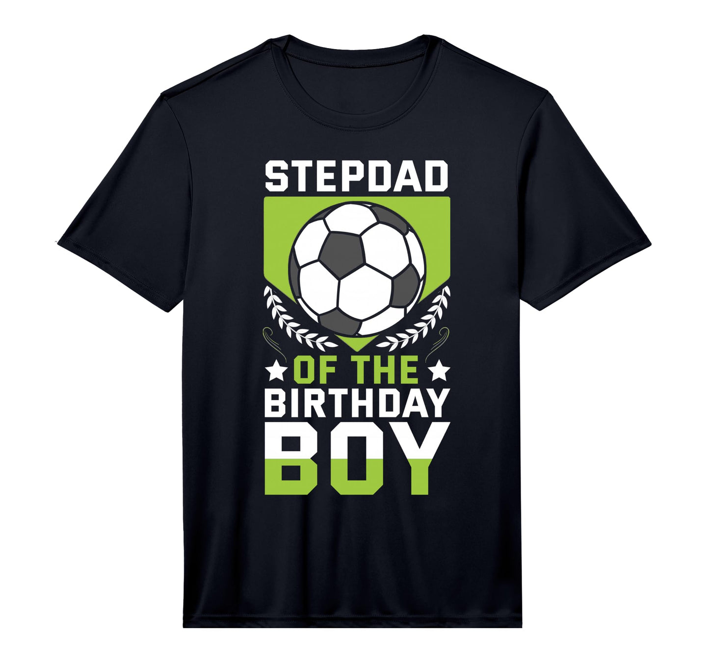 Stepdad Birthday Soccer Player Bday T-Shirt - Unique Graphic for Adults - T-Shirt, Sweatshirt, Hoodie