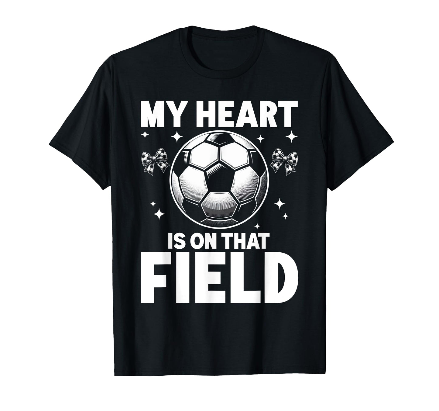 My Heart Is That Field Soccer Season T-Shirt - Minimalist Print for Adults - T-Shirt, Sweatshirt, Hoodie