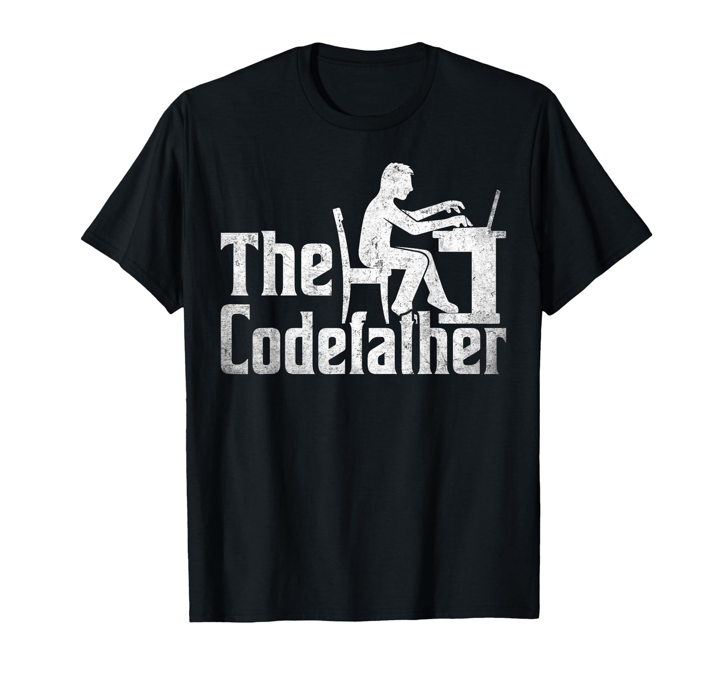 Codefather Funny Programmer Dad Computer T-Shirt - Custom Art Print Unisex - T-Shirt, Sweatshirt, Hoodie