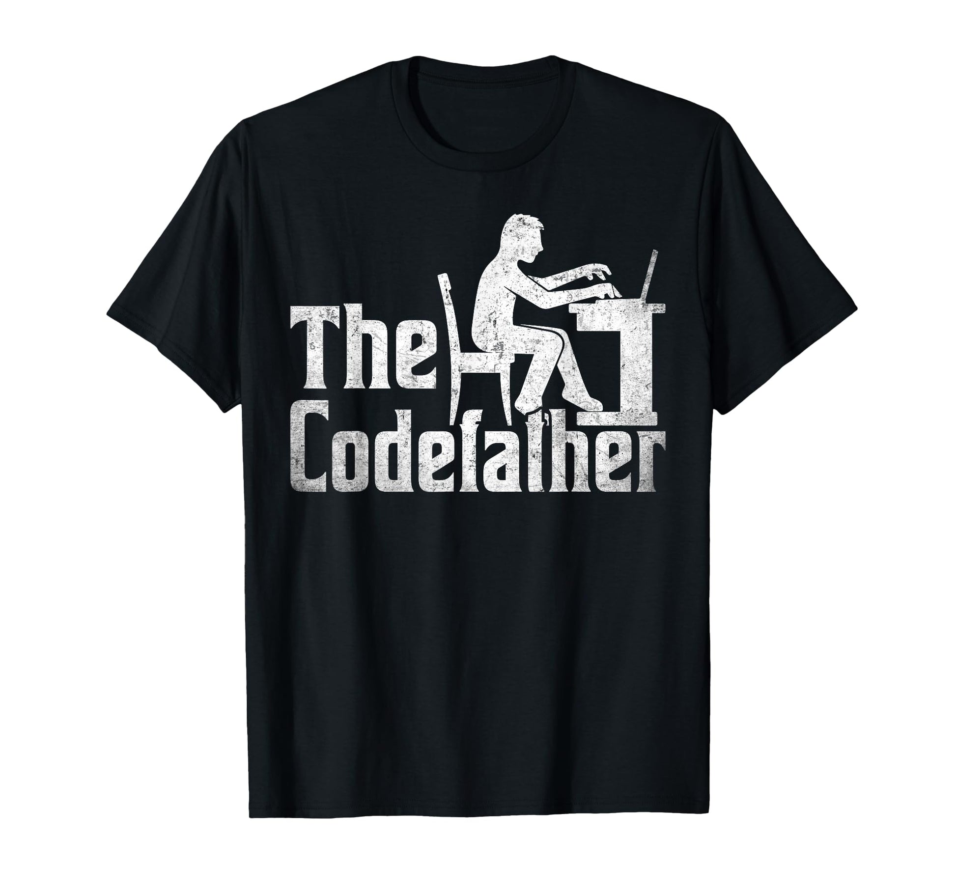 Codefather Funny Programmer Dad Computer T-Shirt - Custom Art Print Unisex - T-Shirt, Sweatshirt, Hoodie
