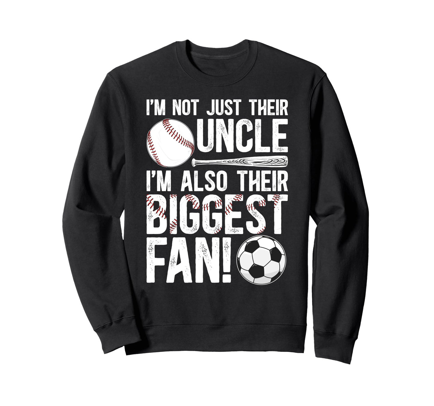 Their Biggest Fan Baseball Soccer Sweatshirt - Custom Art Print for Adults - T-Shirt, Sweatshirt, Hoodie