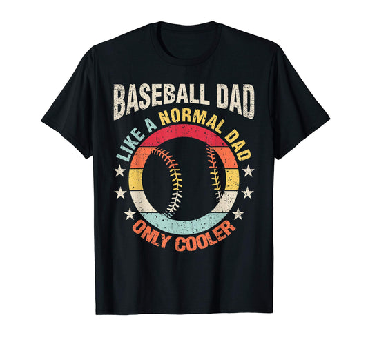 Baseball Dad Like Regular Father T-Shirt - Minimalist Print for Adults - T-Shirt, Sweatshirt, Hoodie