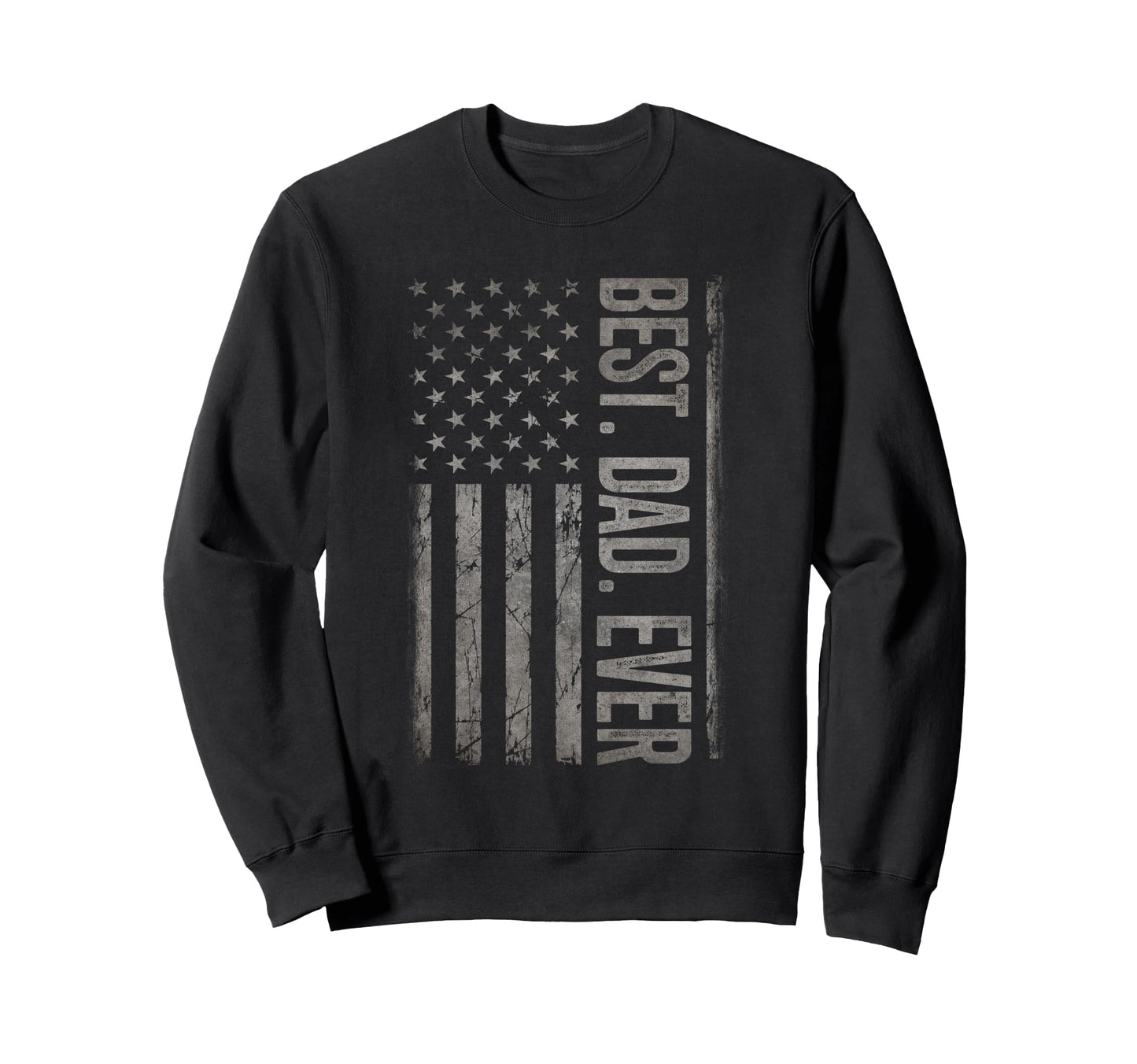 Best Dad Ever Us American Flag Sweatshirt - Custom Art Print for Adults - T-Shirt, Sweatshirt, Hoodie