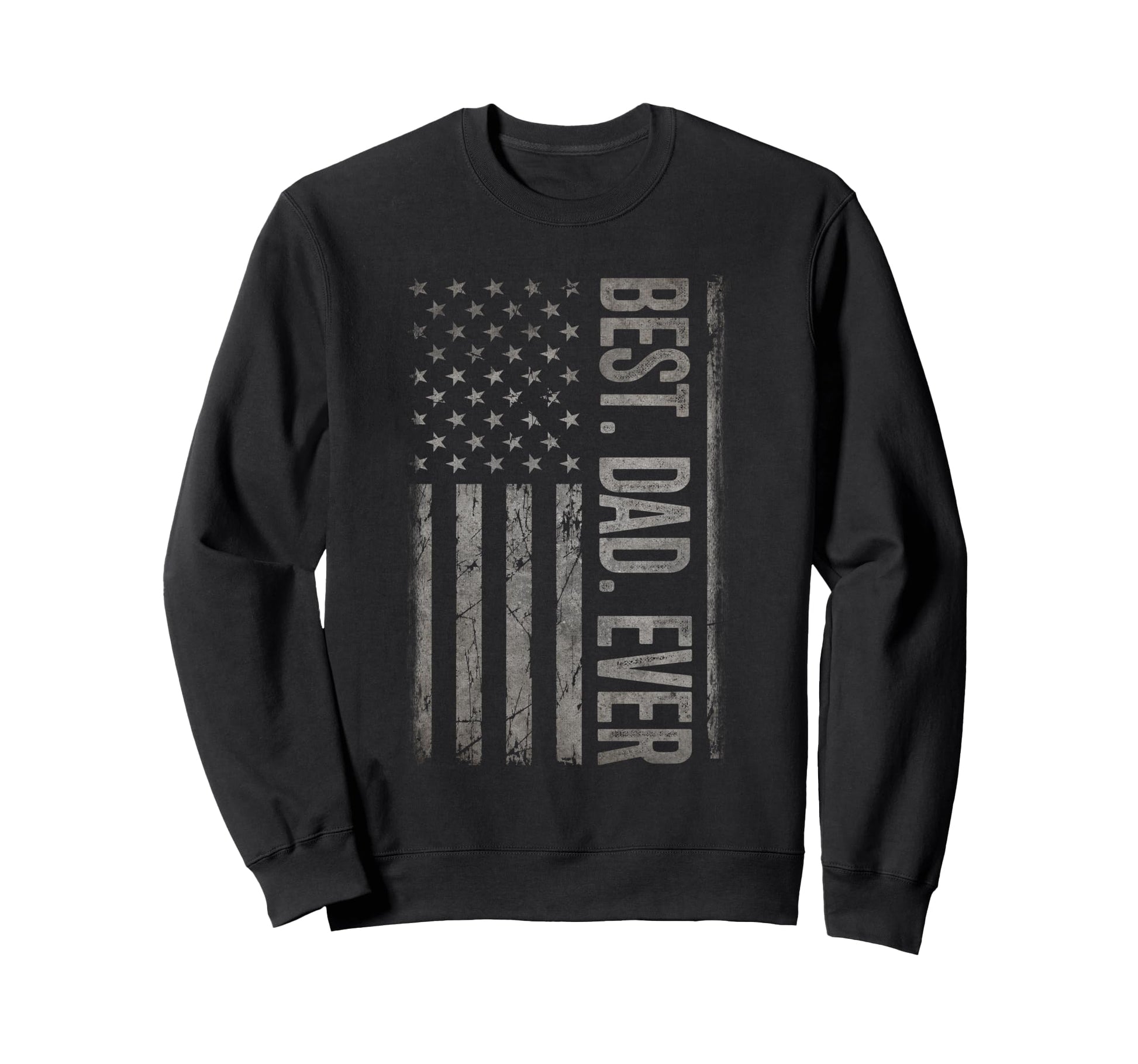 Best Dad Ever Us American Flag Sweatshirt - Custom Art Print for Adults - T-Shirt, Sweatshirt, Hoodie