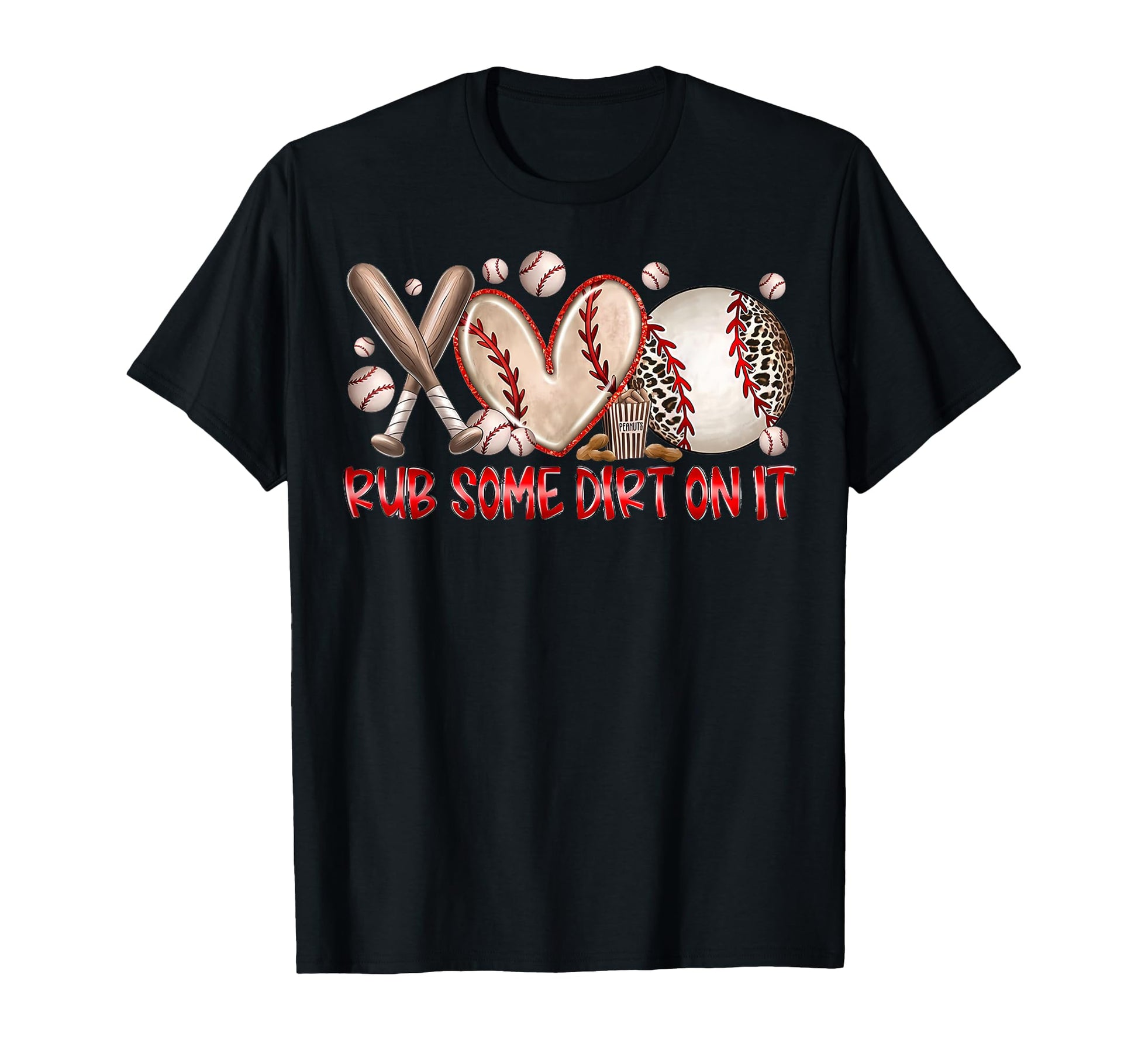 Rub Some Dirt It Baseball Mom T-Shirt - Aesthetic Graphic for Adults - T-Shirt, Sweatshirt, Hoodie