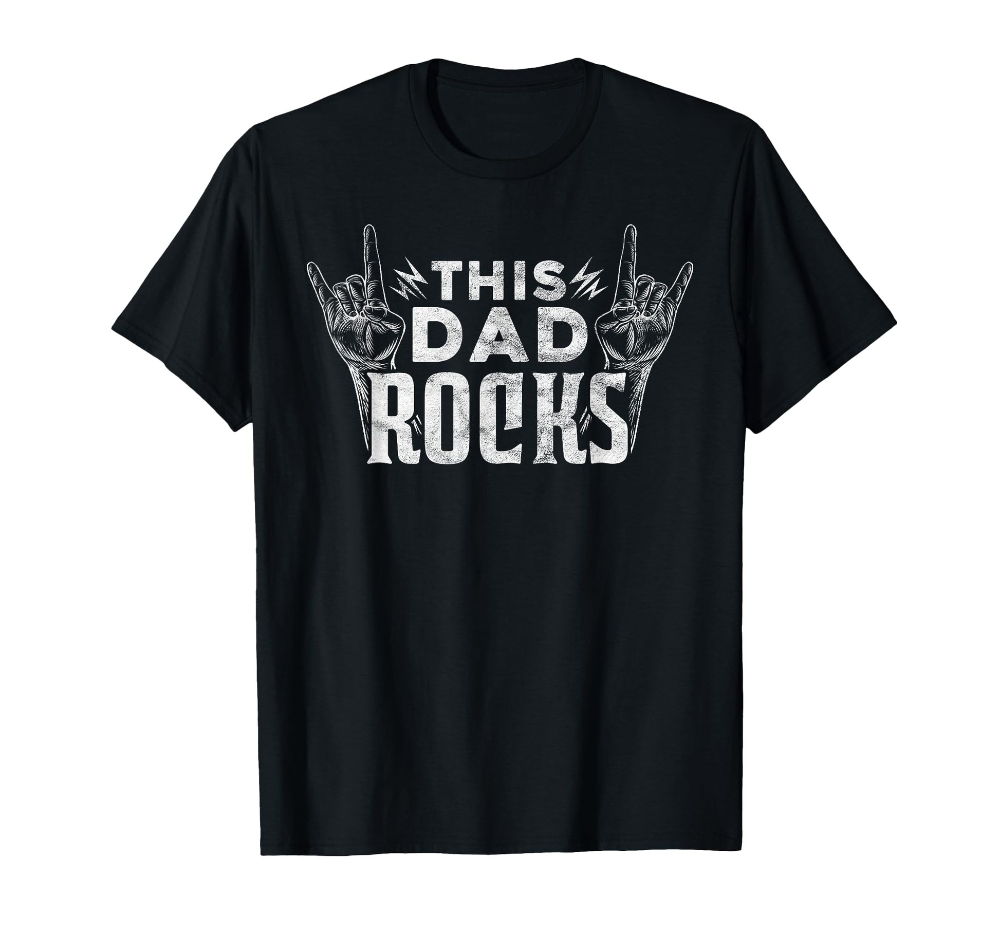 This Dad Rocks Rock N Roll Heavy Metal T-Shirt - Graphic Print for Adults - T-Shirt, Sweatshirt, Hoodie
