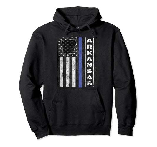 Arkansas Police Week Thin Blue Lineusa Hoodie - Streetwear Style Men Women - T-Shirt, Sweatshirt, Hoodie