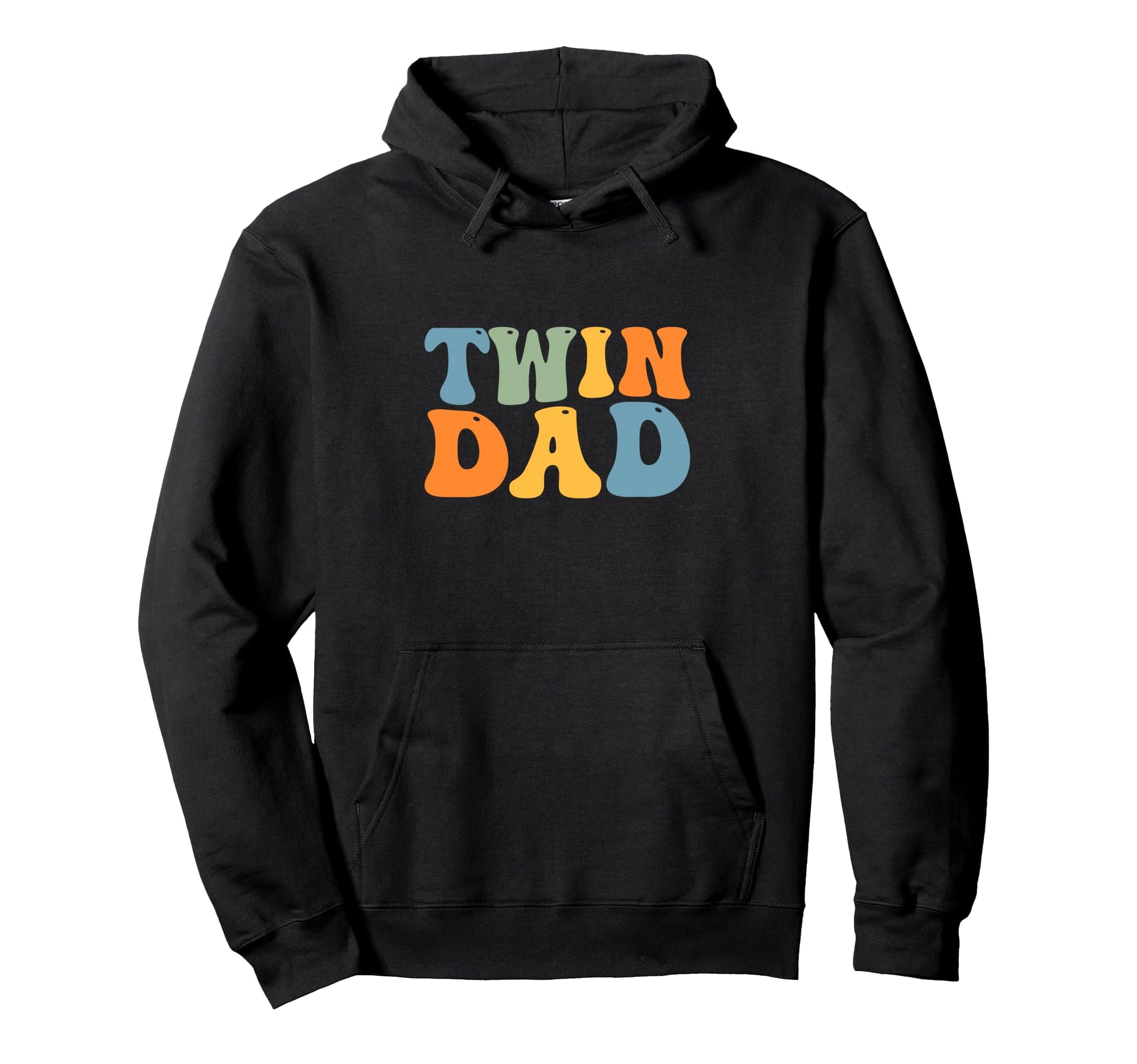 Groovy Twin Daddy Funny Fathers Day Hoodie - Casual Everyday Wear Unisex - T-Shirt, Sweatshirt, Hoodie