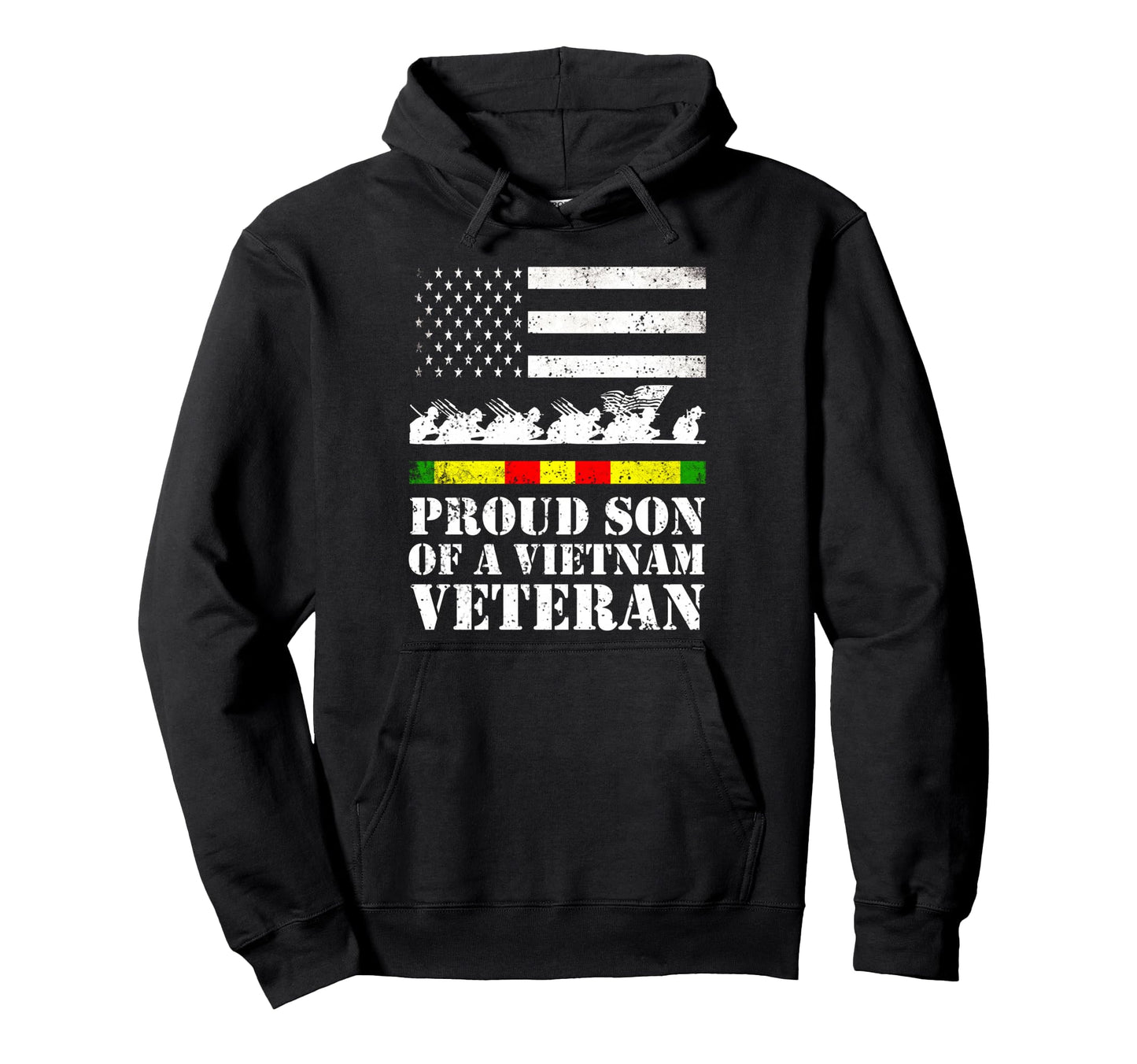 Proud Son Vietnam Veteran Hoodie - Minimalist Print Men Women - T-Shirt, Sweatshirt, Hoodie