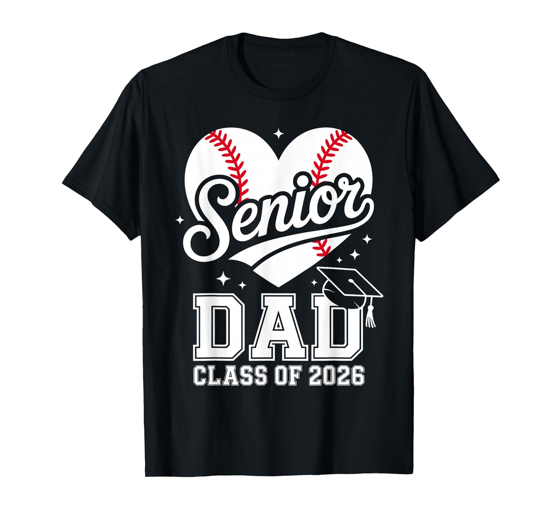 Proud Senior Dad Class 2026 Baseball T-Shirt - Aesthetic Graphic Unisex - T-Shirt, Sweatshirt, Hoodie