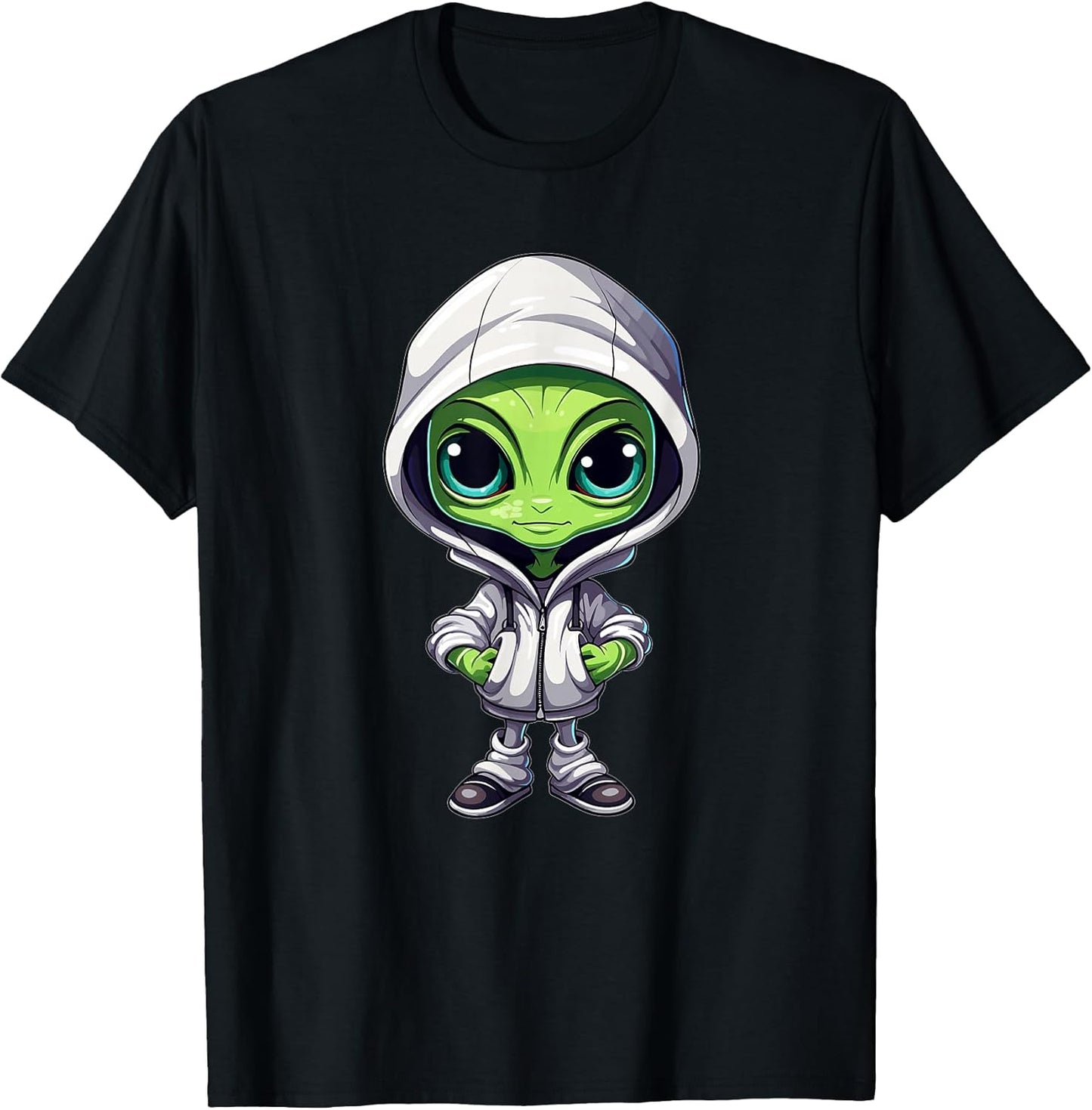 Colorful Alien I Alien Lover I Cartoon Alien Unisex T-shirt, Sweatshirt, Hoodie, Long Sleeve Tee - T-Shirt, Sweatshirt, Hoodie
