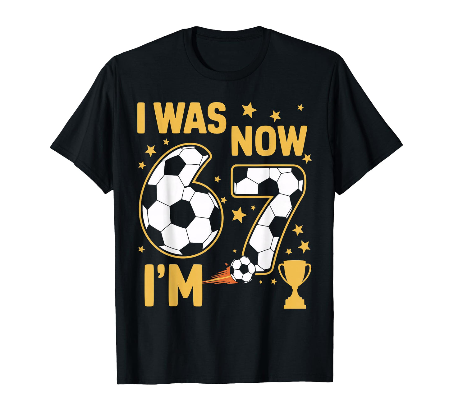 I Was 6 Now Im 7 Year Old Birthday 67 T-Shirt - Novelty Apparel for Adults - T-Shirt, Sweatshirt, Hoodie