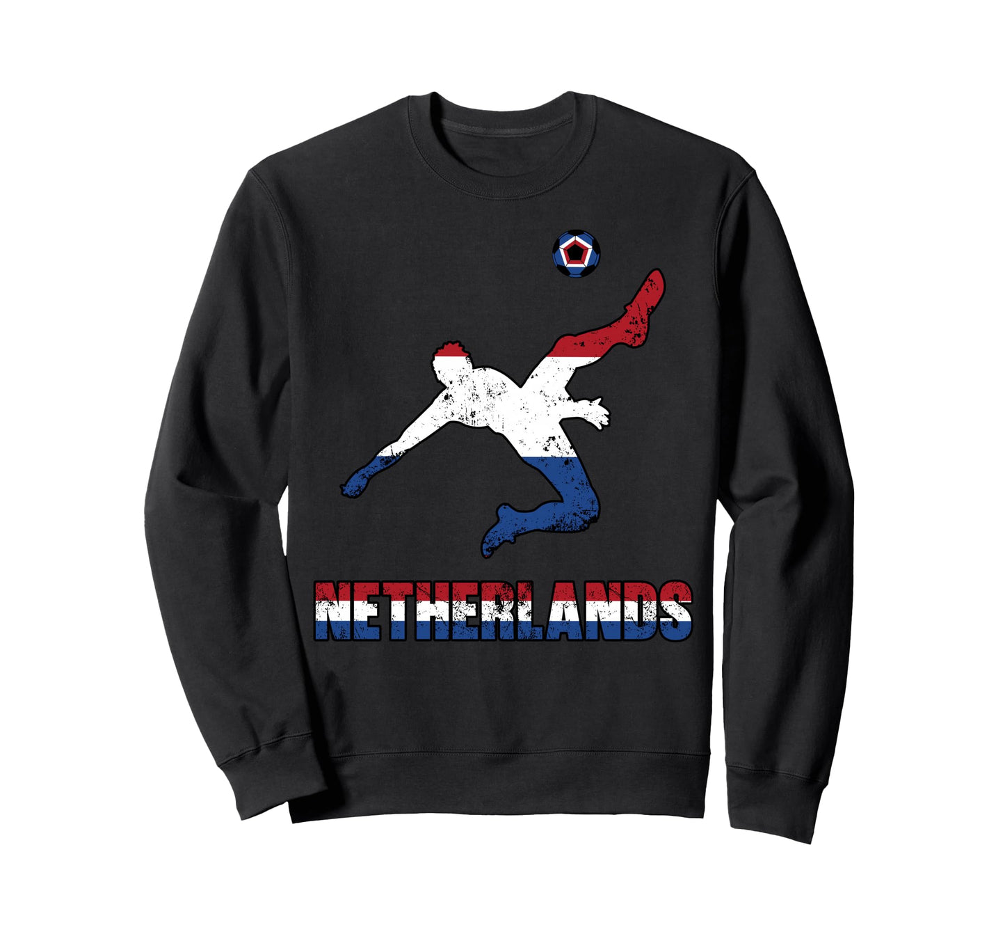 Netherlands Football Soccer Sweatshirt - Fun Novelty Design for Adults - T-Shirt, Sweatshirt, Hoodie