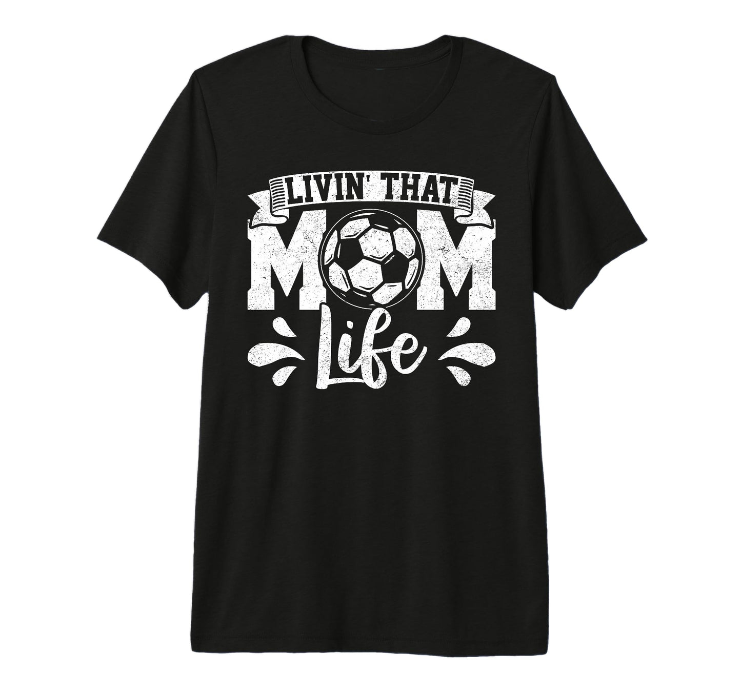 Livin That Soccer Mom Life Tri Blend T-Shirt - Minimalist Print Men Women - T-Shirt, Sweatshirt, Hoodie