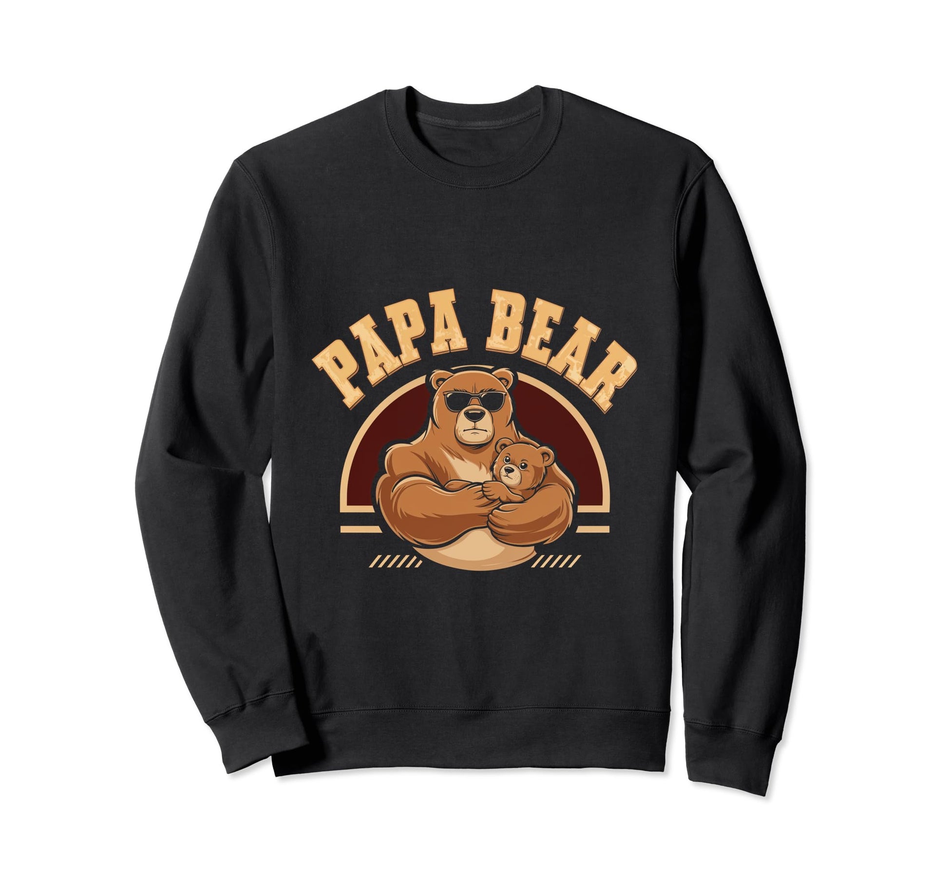 Papa Bear Bear Family Animal Dad Sweatshirt - Fun Novelty Design Men Women - T-Shirt, Sweatshirt, Hoodie