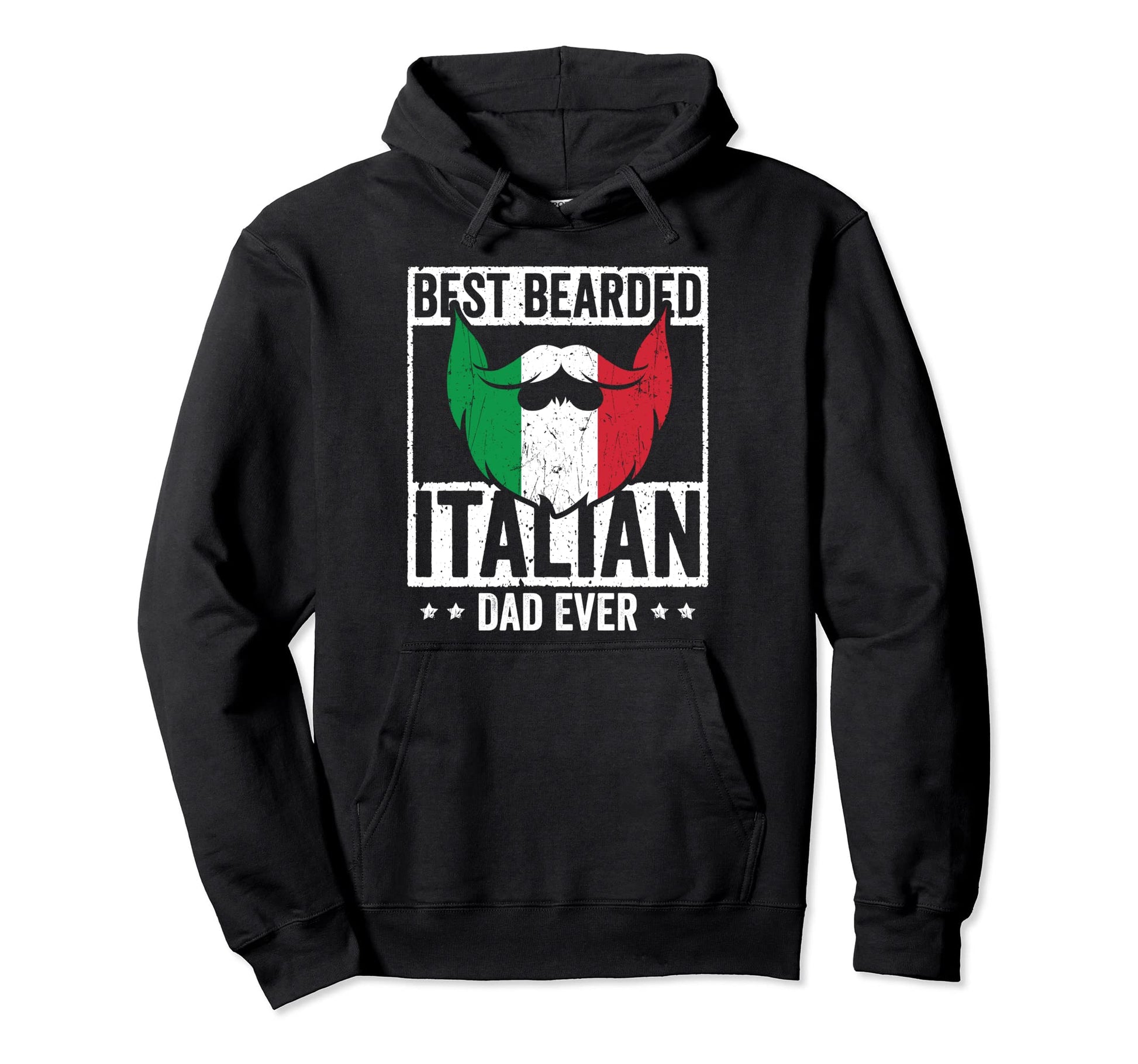 Best Bearded Italian Dad Ever Italian Hoodie - Fun Novelty Design Unisex - T-Shirt, Sweatshirt, Hoodie