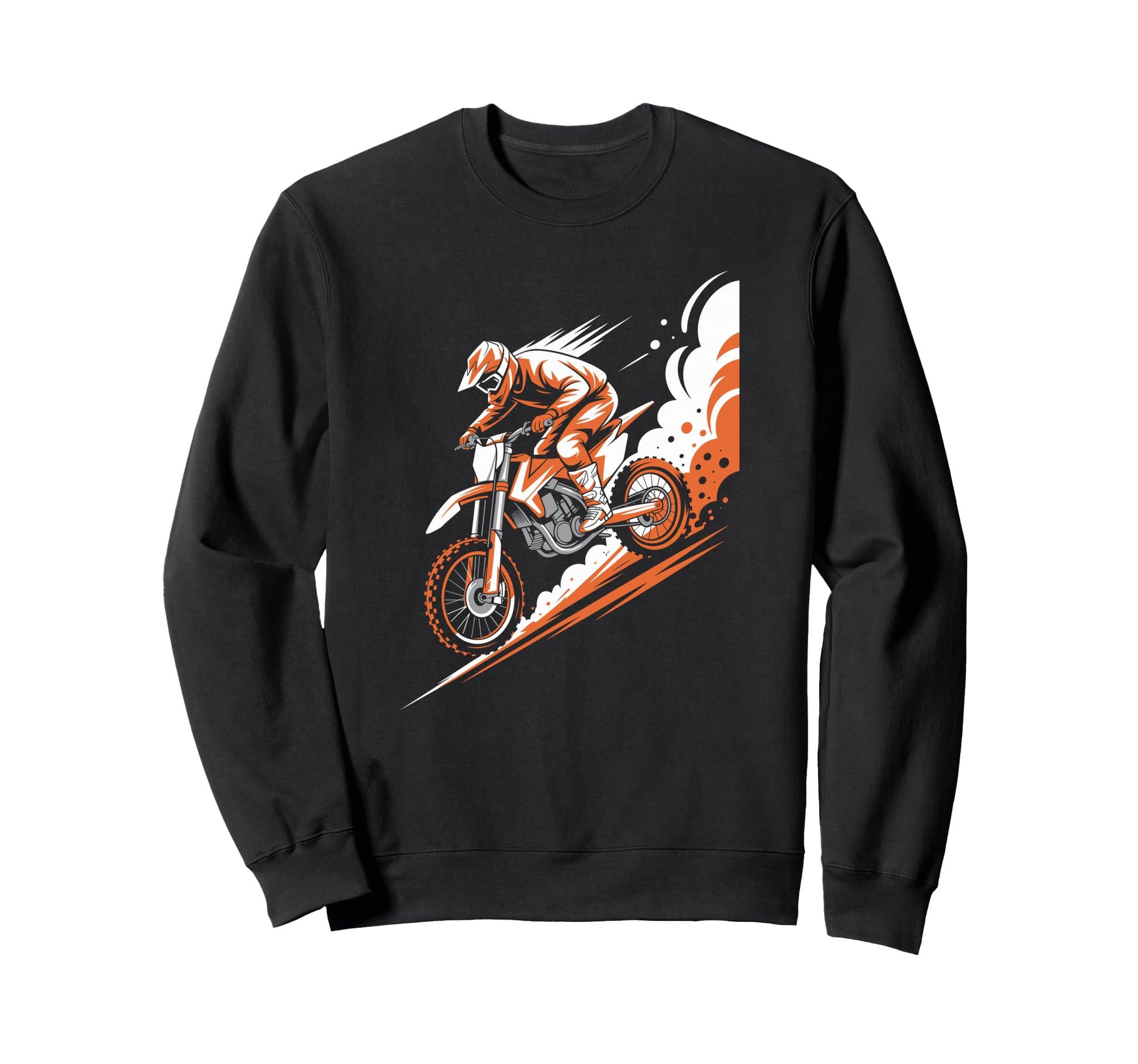 Motocross Dad Enjoys Riding His Off Sweatshirt - Unique Graphic Unisex - T-Shirt, Sweatshirt, Hoodie