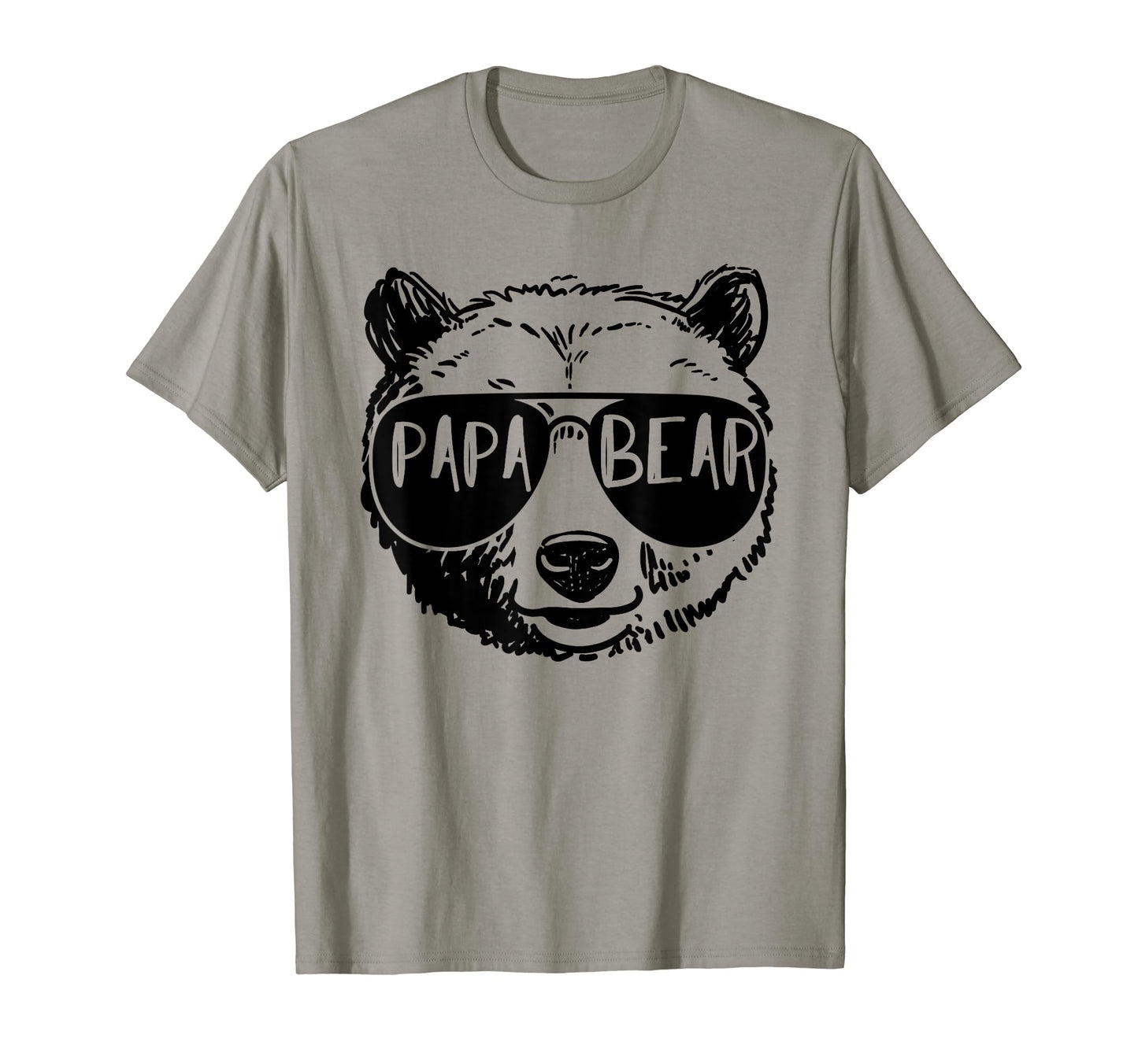 Mens Papa Bear Face Sunglasses Grandpa T-Shirt - Aesthetic Graphic Unisex - T-Shirt, Sweatshirt, Hoodie