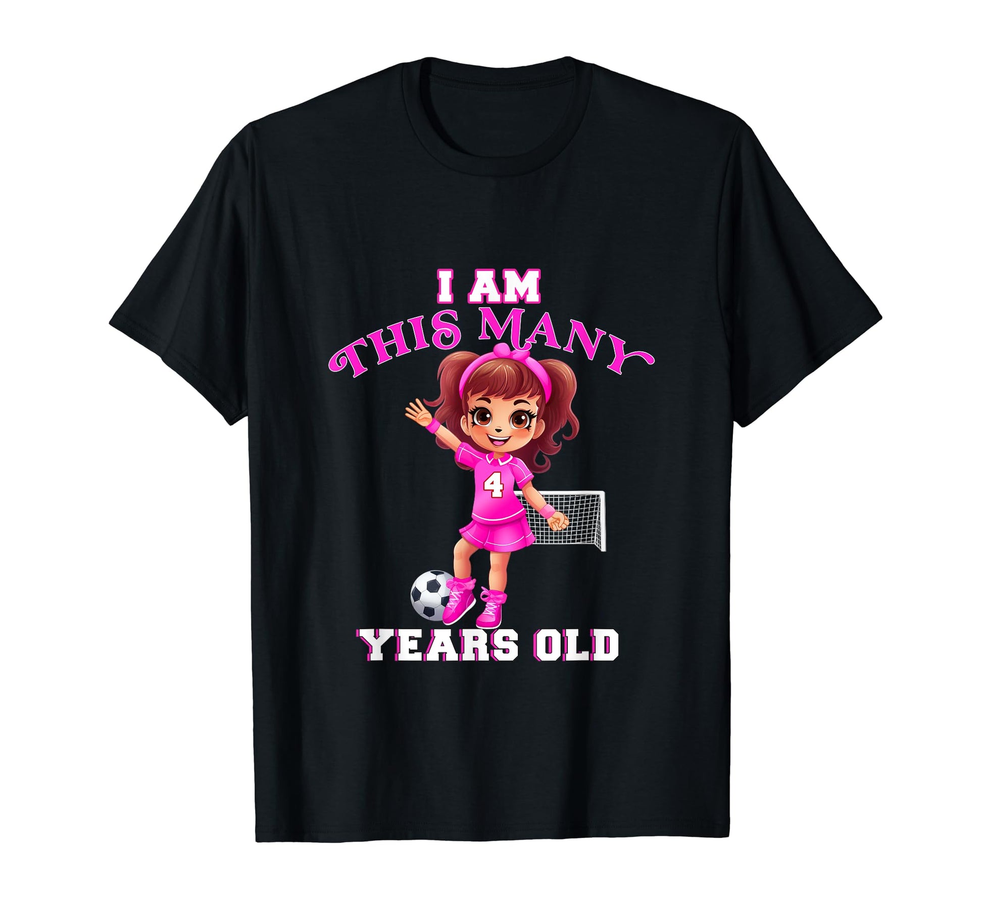 Soccer Player Four Year Old 4Th Birthday T-Shirt - Graphic Print Men Women - T-Shirt, Sweatshirt, Hoodie