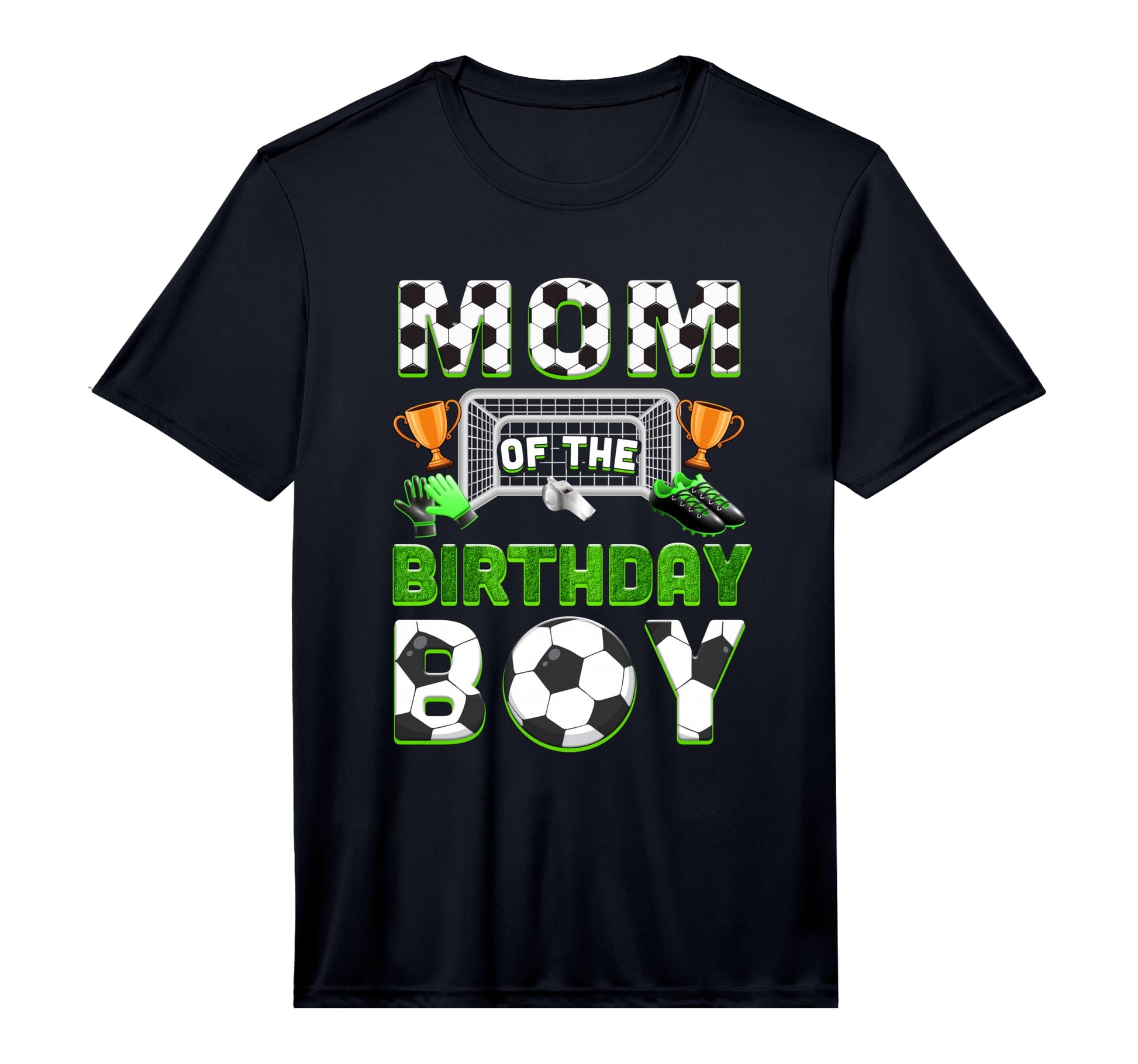 Mens Mom Birthday Soccer Family T-Shirt - Custom Art Print for Adults - T-Shirt, Sweatshirt, Hoodie