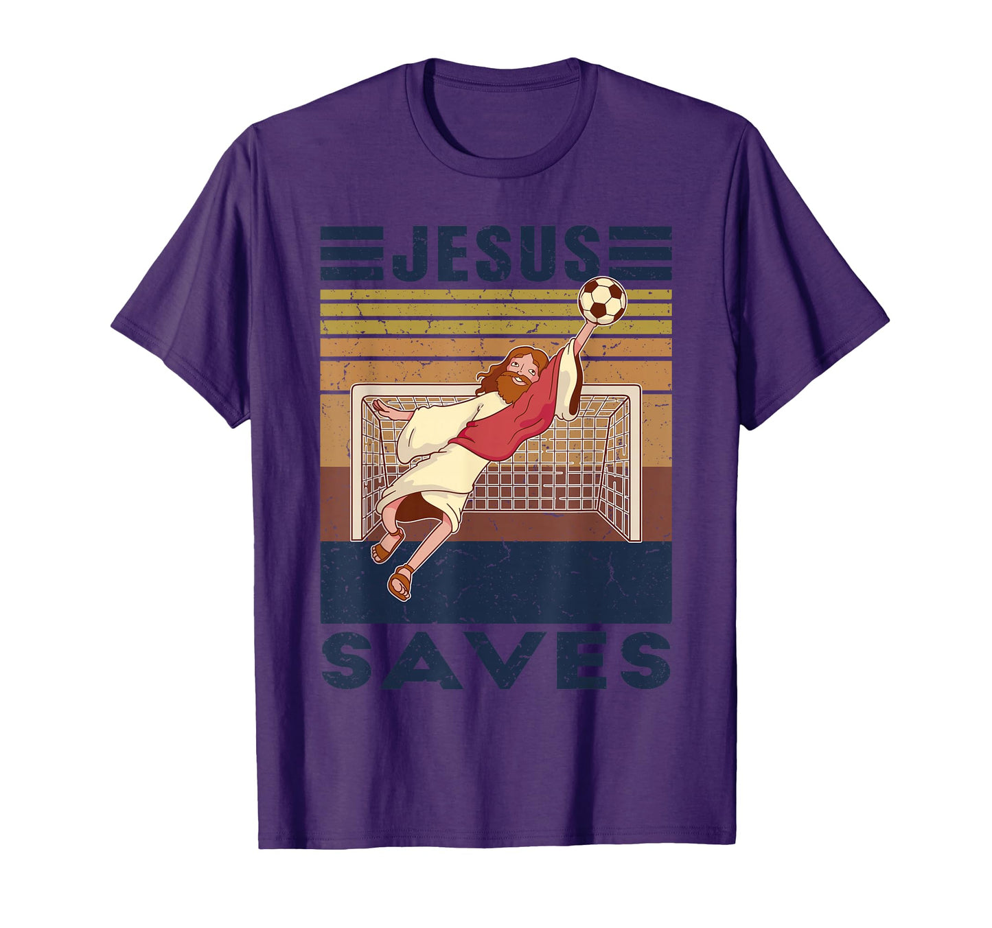 Goalkeeper Jesus Saves Soccer Goal T-Shirt - Streetwear Style for Adults - T-Shirt, Sweatshirt, Hoodie