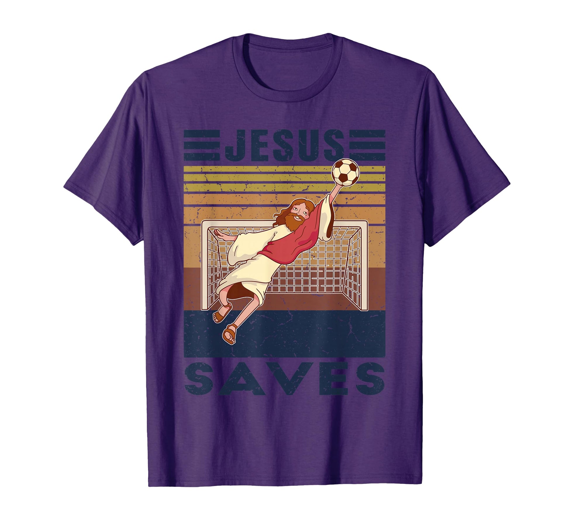 Goalkeeper Jesus Saves Soccer Goal T-Shirt - Streetwear Style for Adults - T-Shirt, Sweatshirt, Hoodie