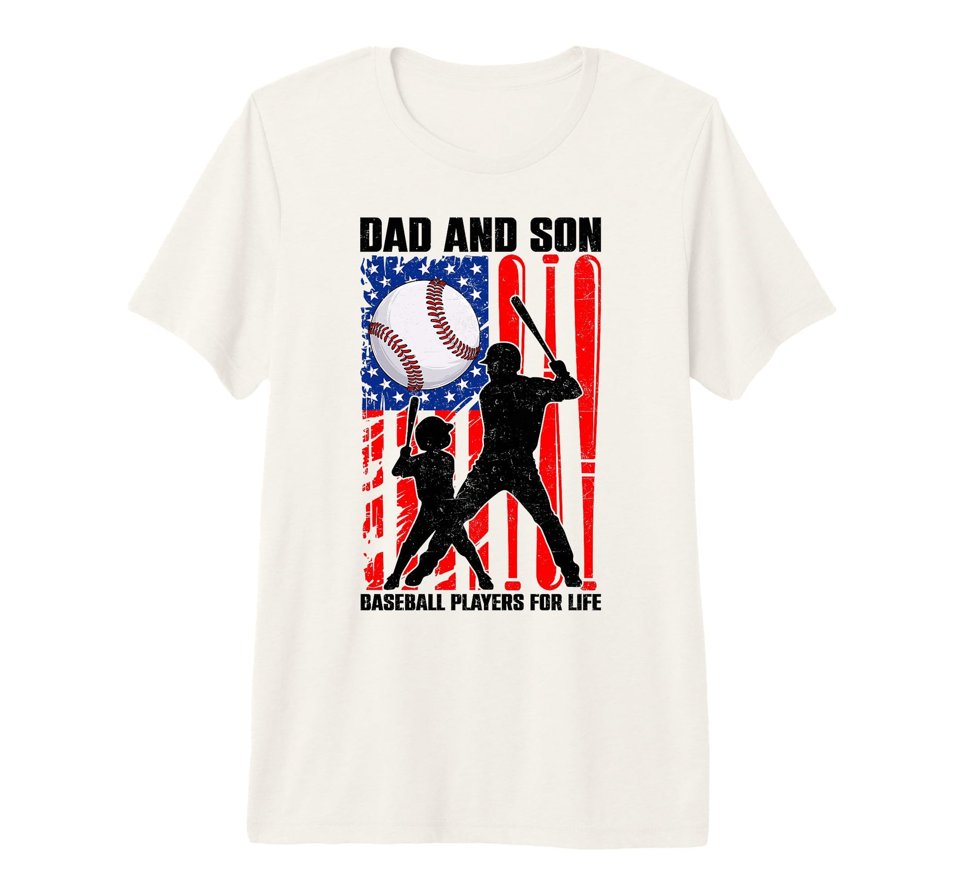 Dad Son Baseball Players Life Fathers T-Shirt - Trendy Graphic Men Women - T-Shirt, Sweatshirt, Hoodie
