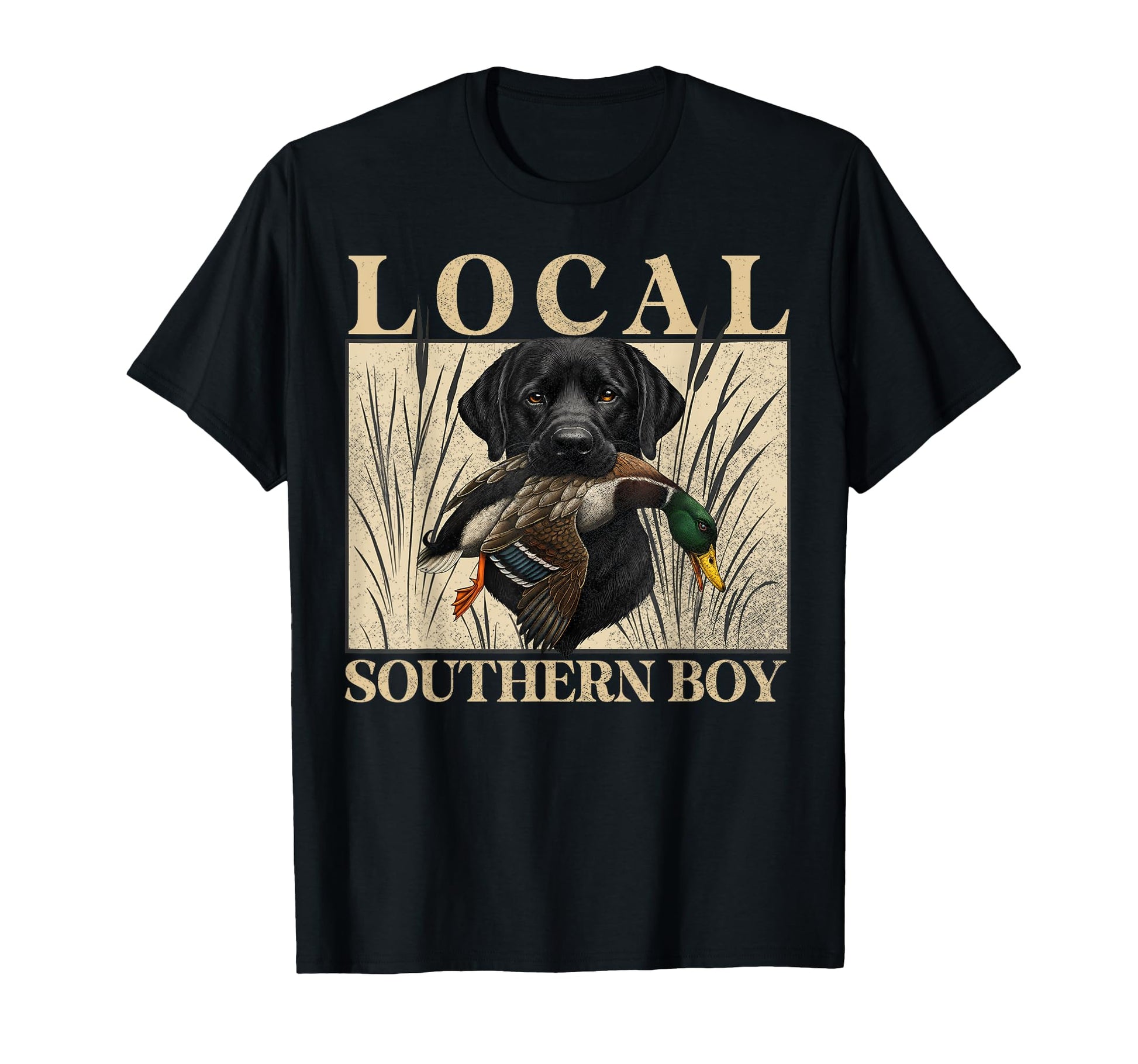 Local Southern Duck Hunting Black Lab T-Shirt - Trendy Graphic Men Women - T-Shirt, Sweatshirt, Hoodie