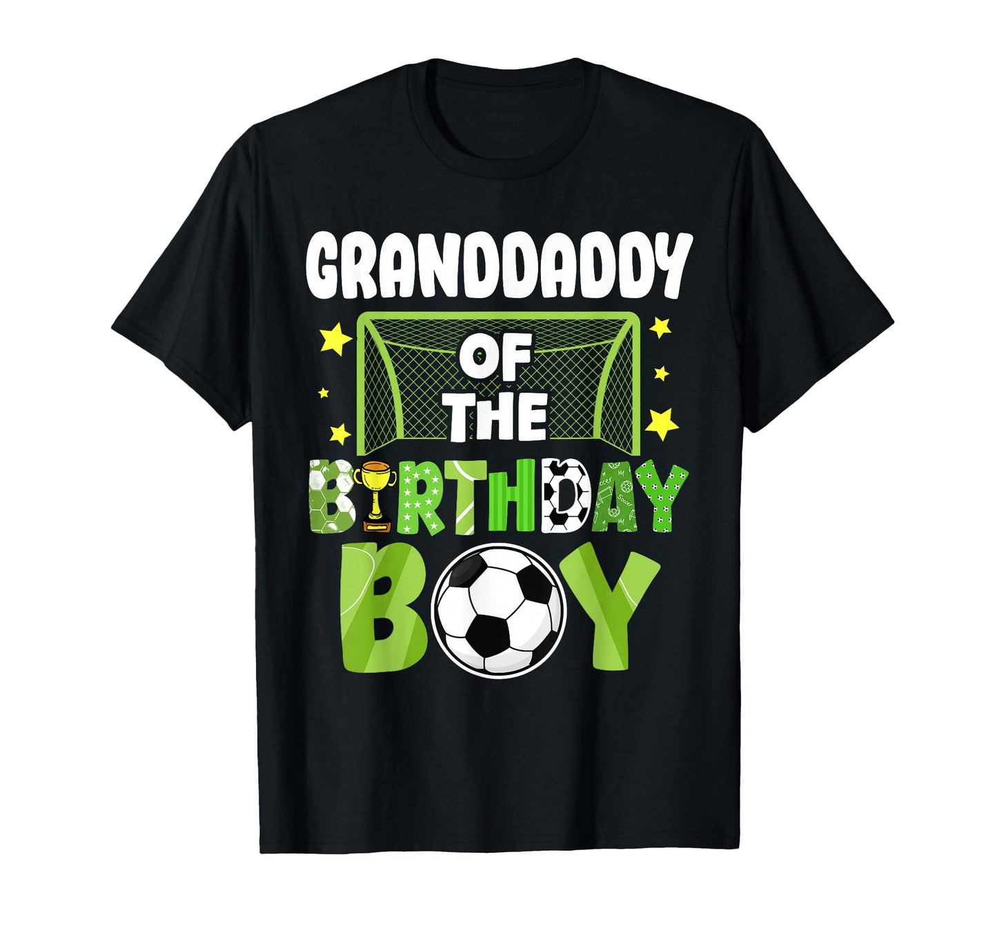 Soccer Granddaddy Birthday Party Soccer T-Shirt - Graphic Print Unisex - T-Shirt, Sweatshirt, Hoodie