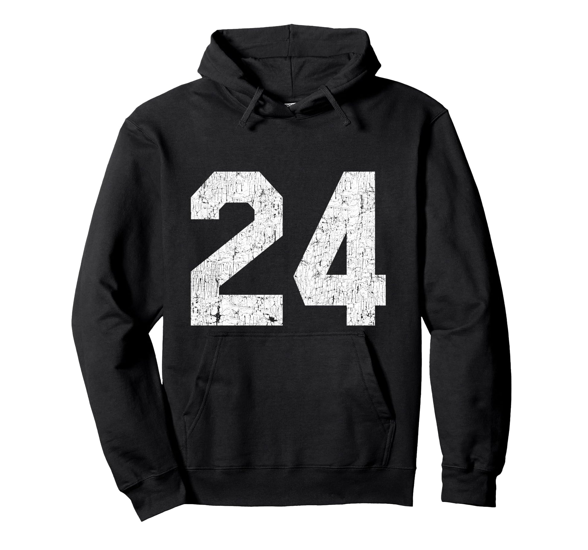 24 Jersey Uniform Varsity Sports Number Hoodie - Trendy Graphic for Adults - T-Shirt, Sweatshirt, Hoodie
