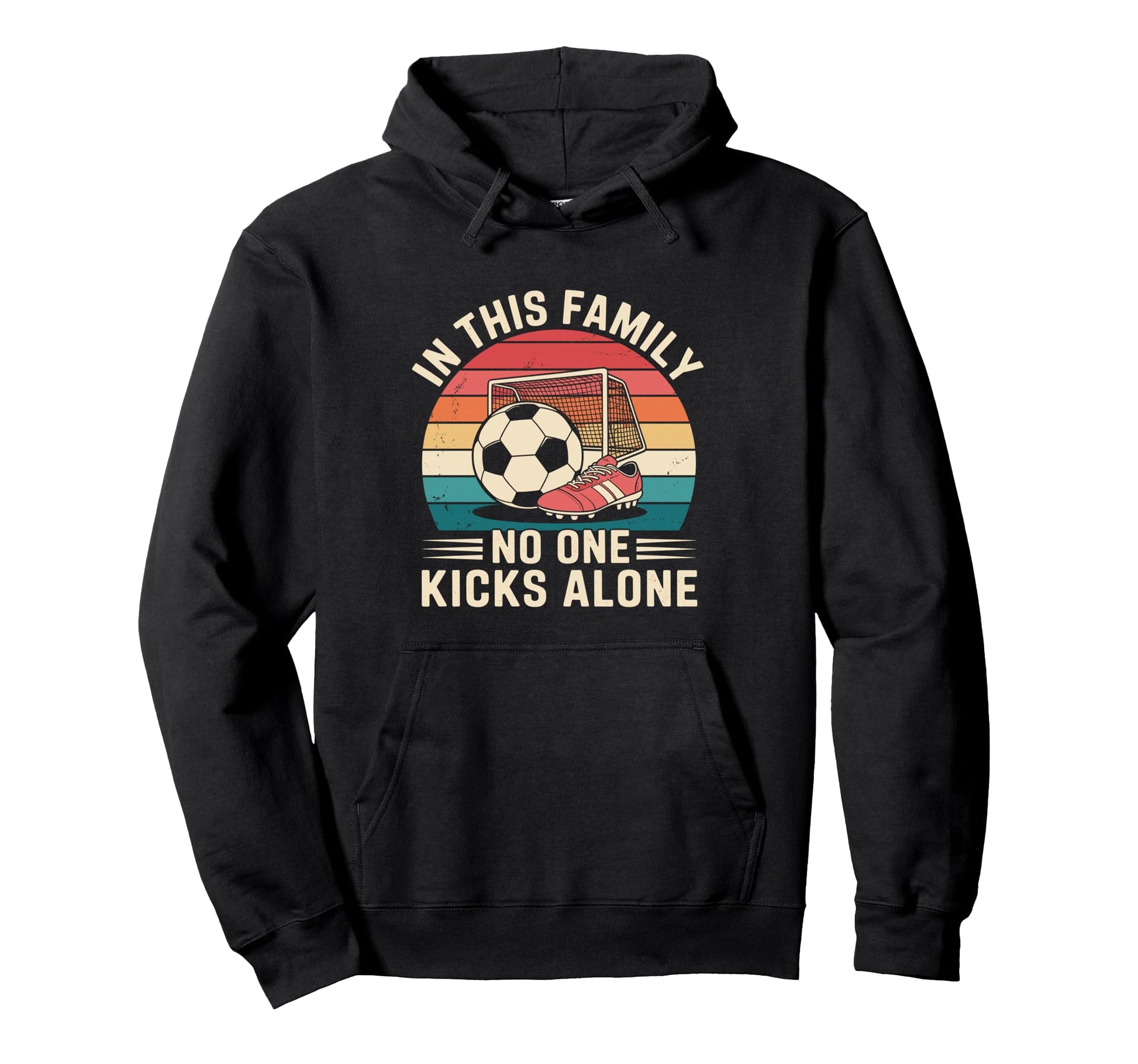 Soccer Football Family Matching Funny Hoodie - Minimalist Print for Adults - T-Shirt, Sweatshirt, Hoodie