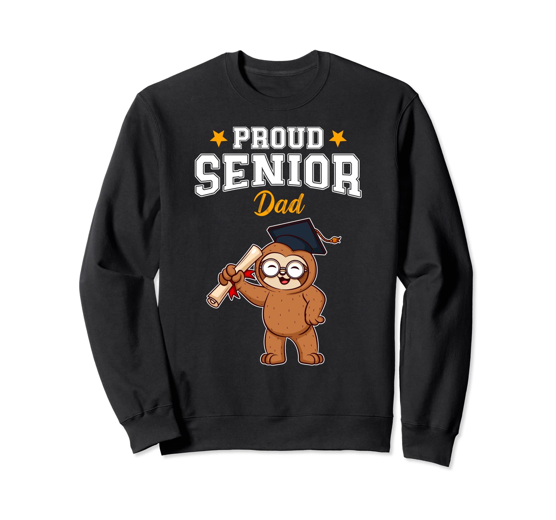Proud Senior Dad Highschool Sweatshirt - Custom Art Print for Adults - T-Shirt, Sweatshirt, Hoodie