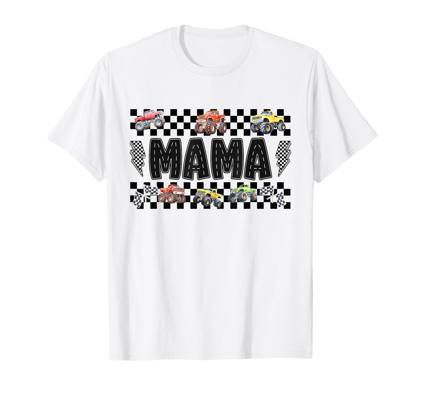 Mama Monster Truck Family Crew T-Shirt - Aesthetic Graphic for Adults - T-Shirt, Sweatshirt, Hoodie
